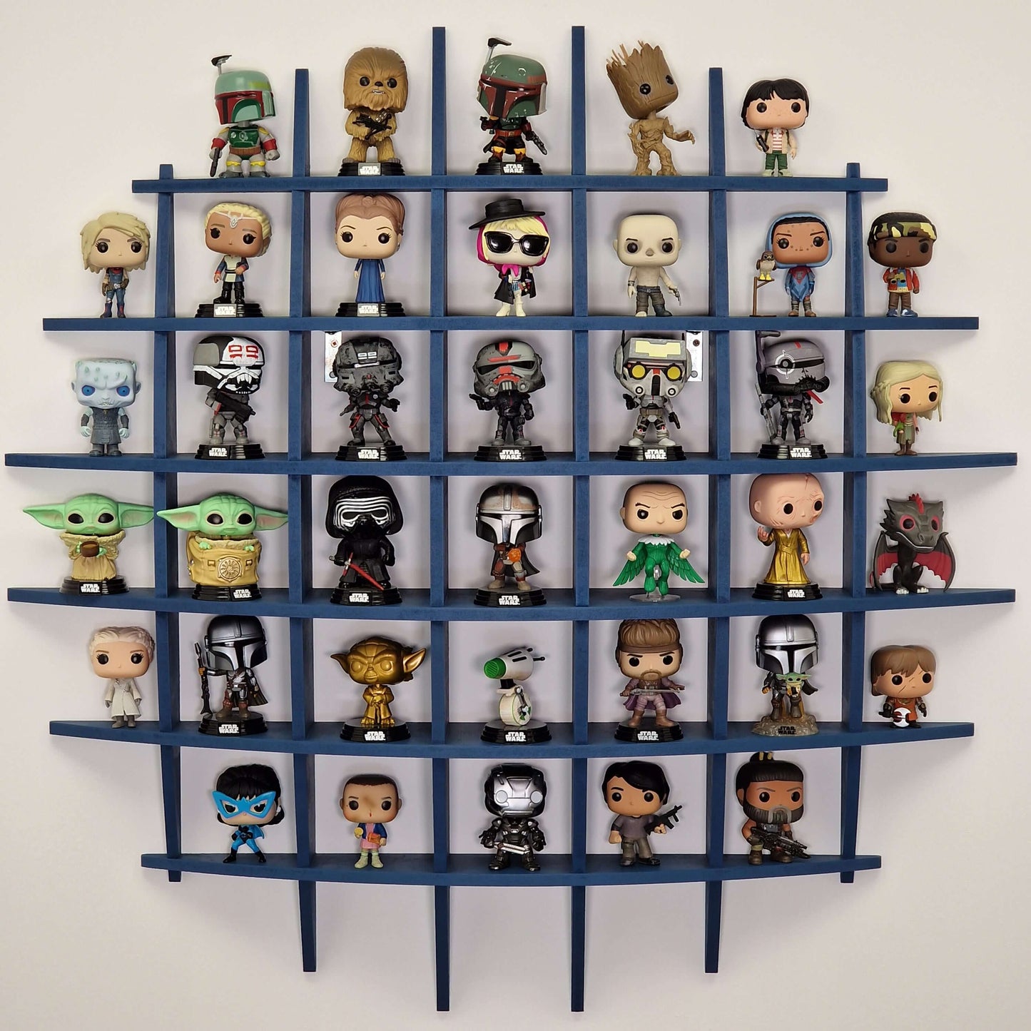 Funko Pop Round Spherical Wall Display Shelf MDF
