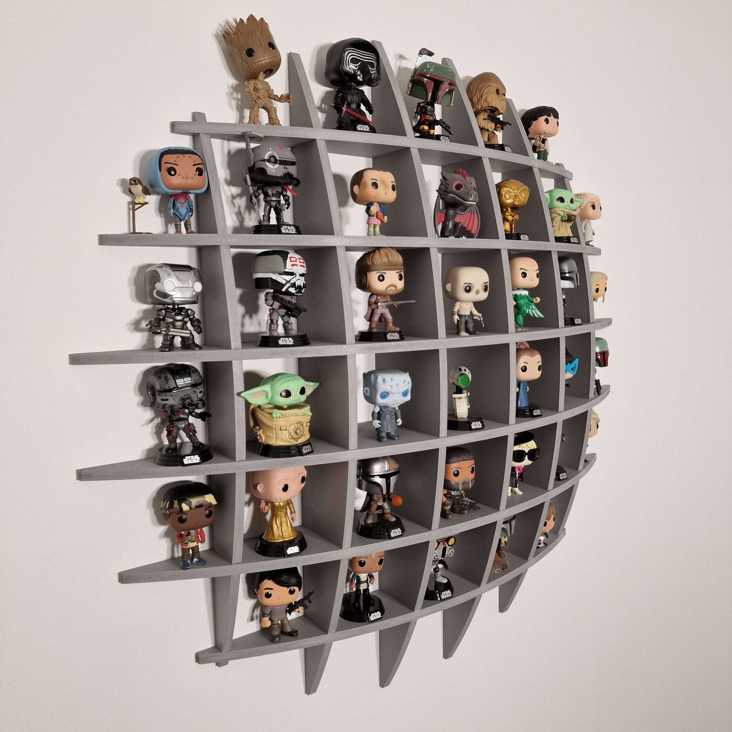 Funko Pop Round Spherical Wall Display Shelf MDF