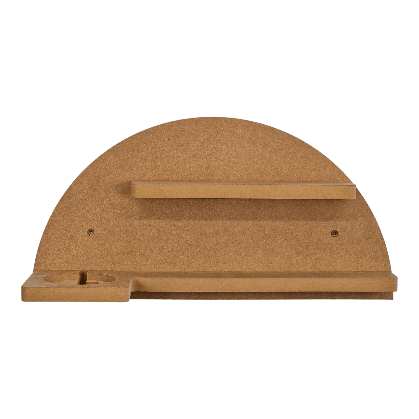 Small Semi Circle shaped display shelf for Toniebox, featuring one large MDF shelf for Tonie figure and box storage.