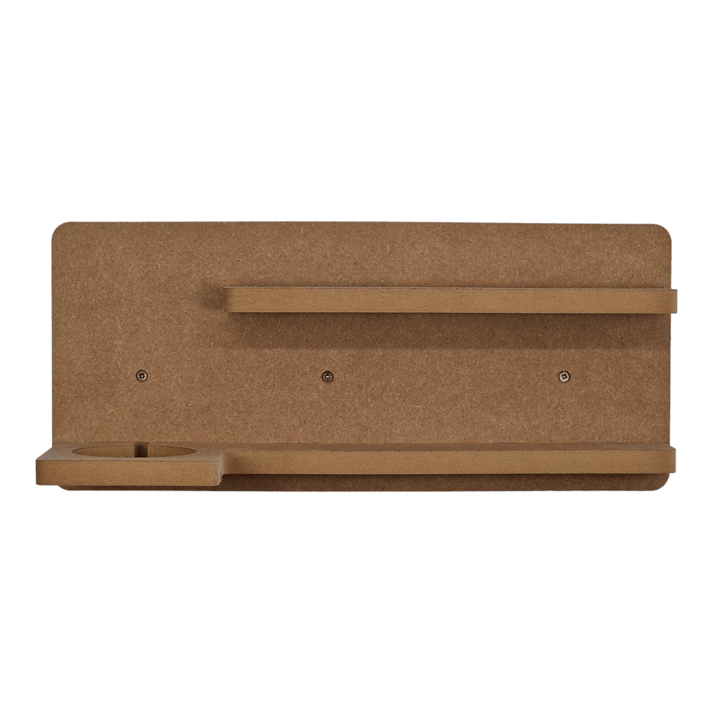 Small rectangular shaped display shelf for Toniebox, featuring one large MDF shelf for Tonie figure and box storage.