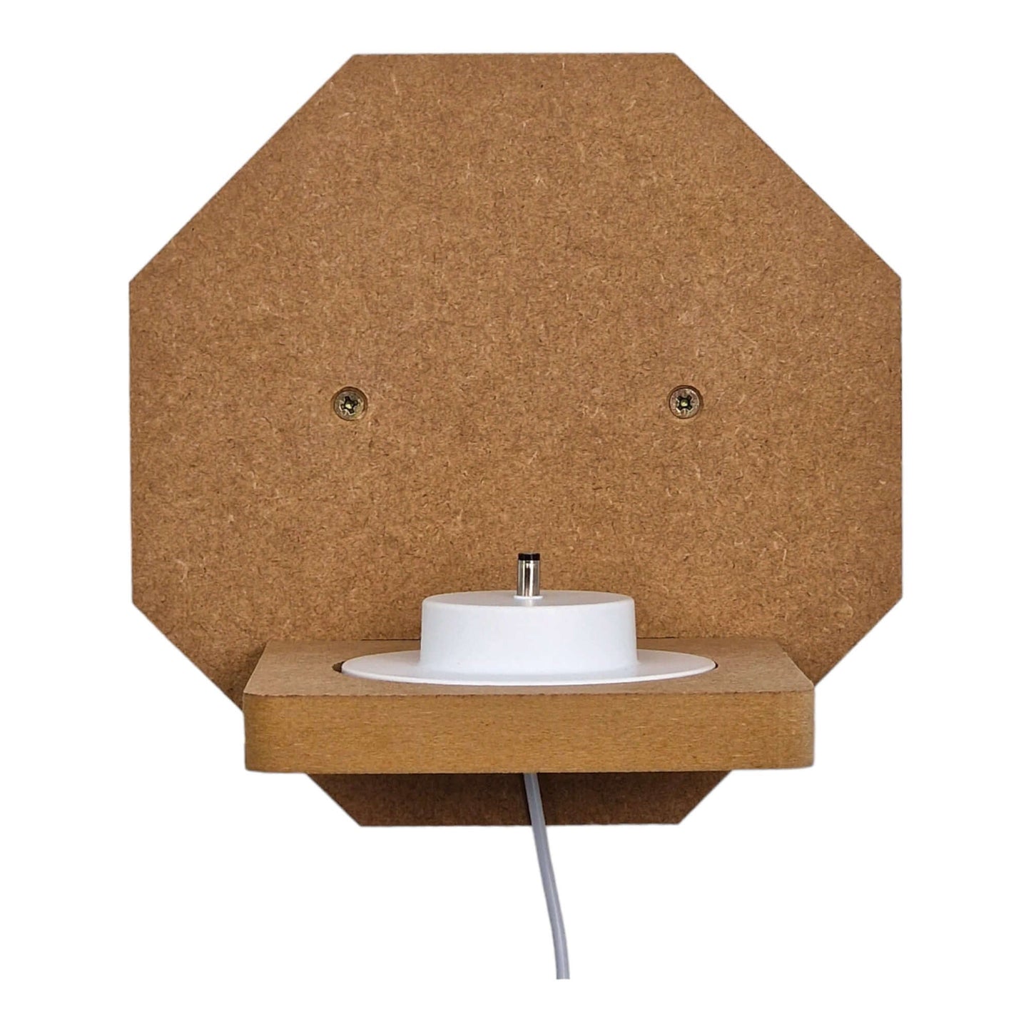Octagon shaped display shelf for Toniebox, featuring one large MDF bracket for Tonie box storage.