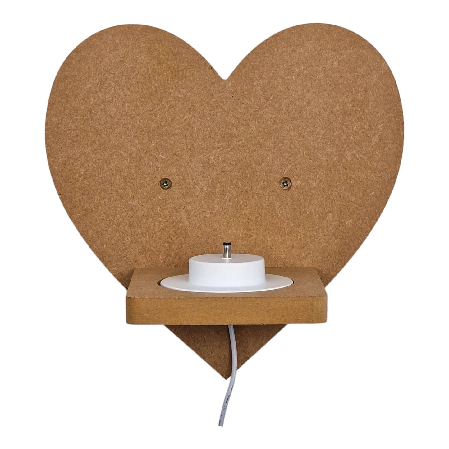 Heart shaped display shelf for Toniebox, featuring one large MDF bracket for Tonie box storage.