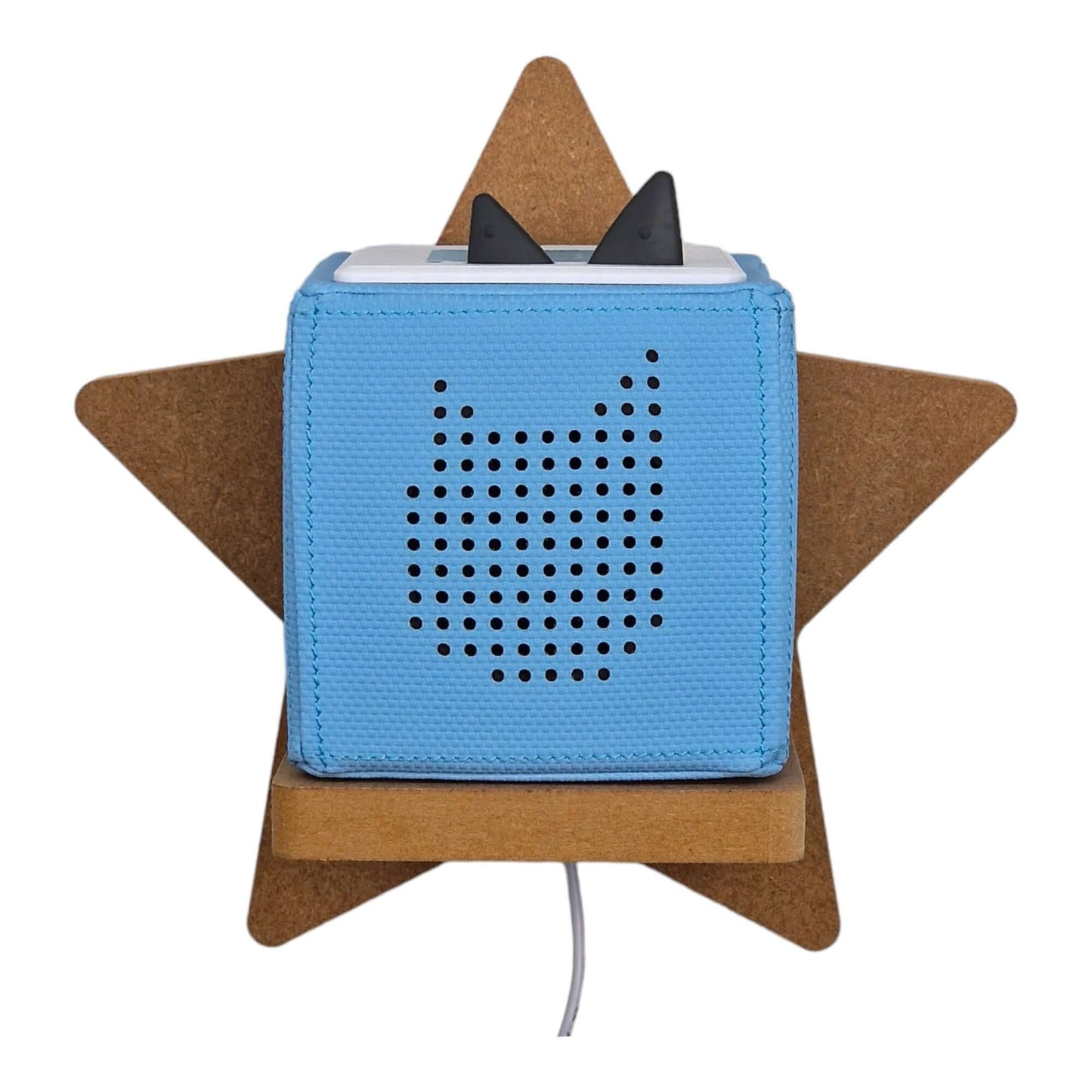 Star shaped display shelf for Toniebox, featuring one large MDF bracket for Tonie box storage.