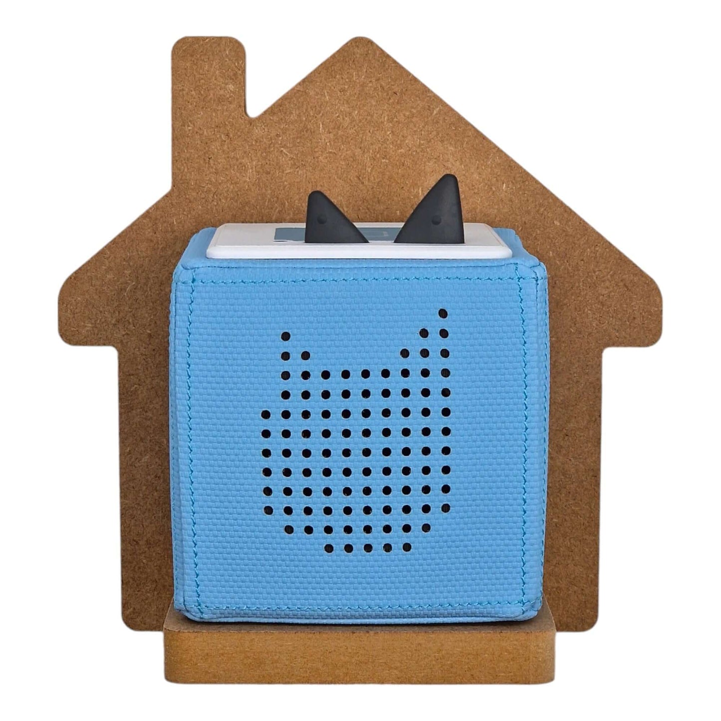 House shaped display shelf for Toniebox, featuring one large MDF bracket for Tonie box storage.