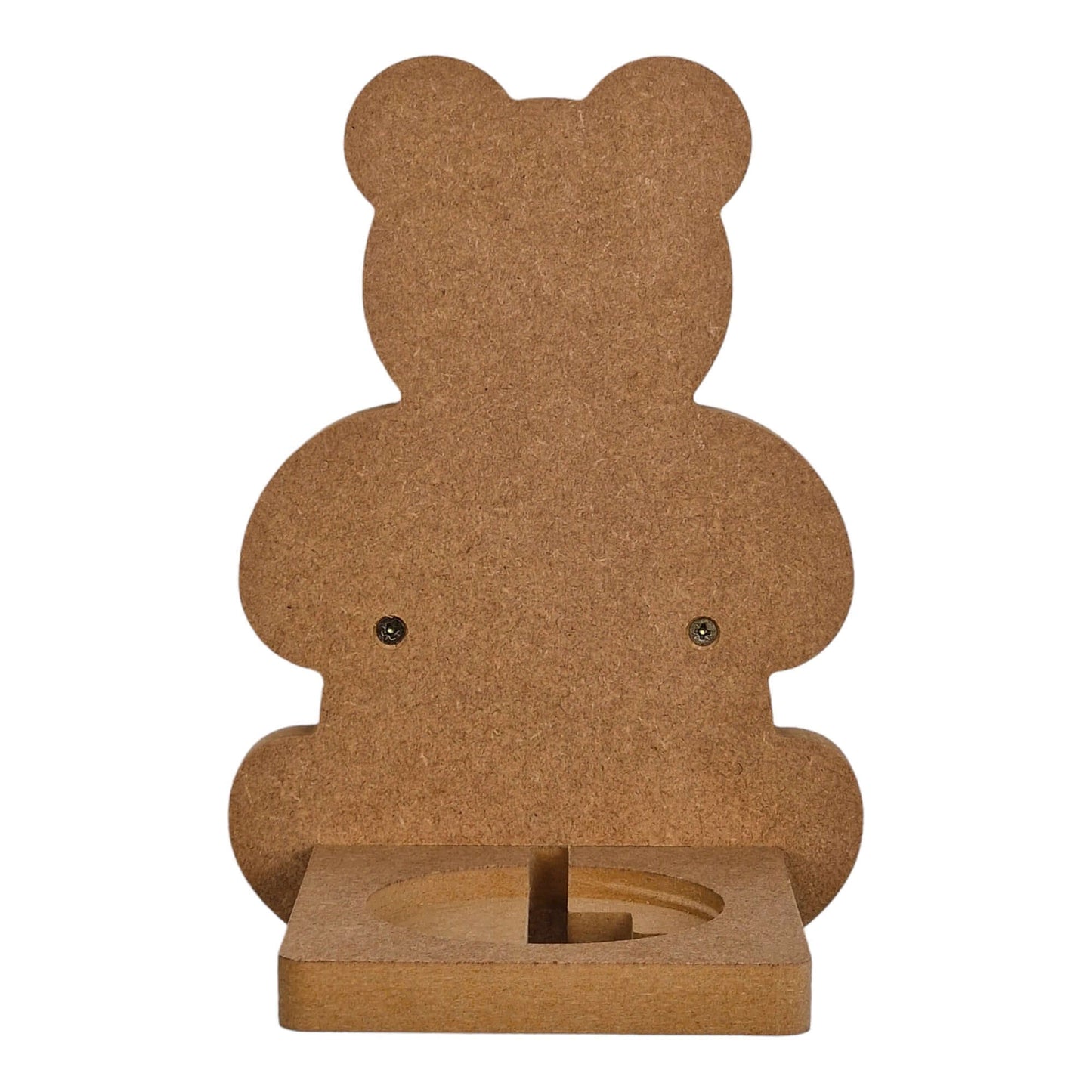 Teddy Bear shaped display shelf for Toniebox, featuring one large MDF bracket for Tonie box storage.
