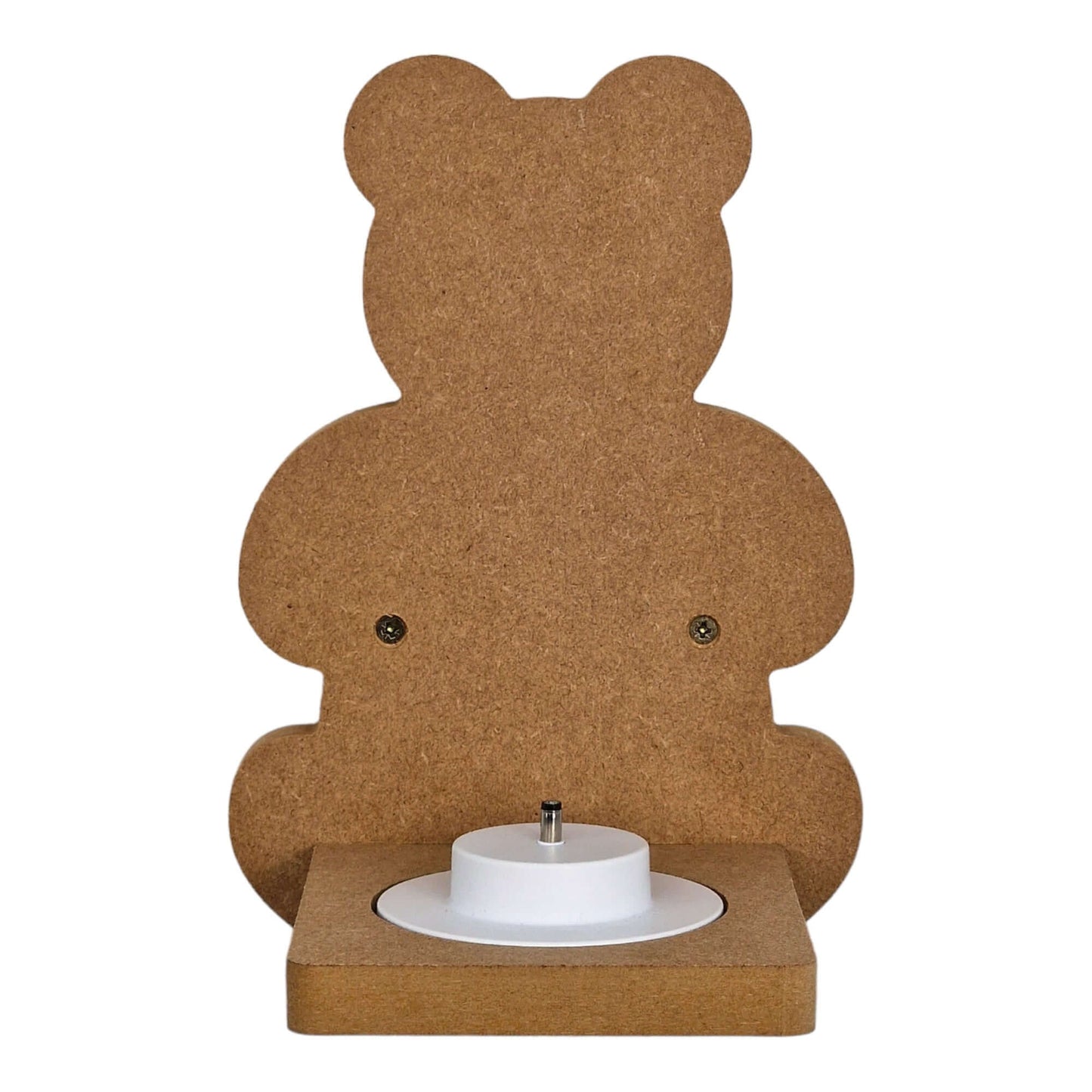 Teddy Bear shaped display shelf for Toniebox, featuring one large MDF bracket for Tonie box storage.