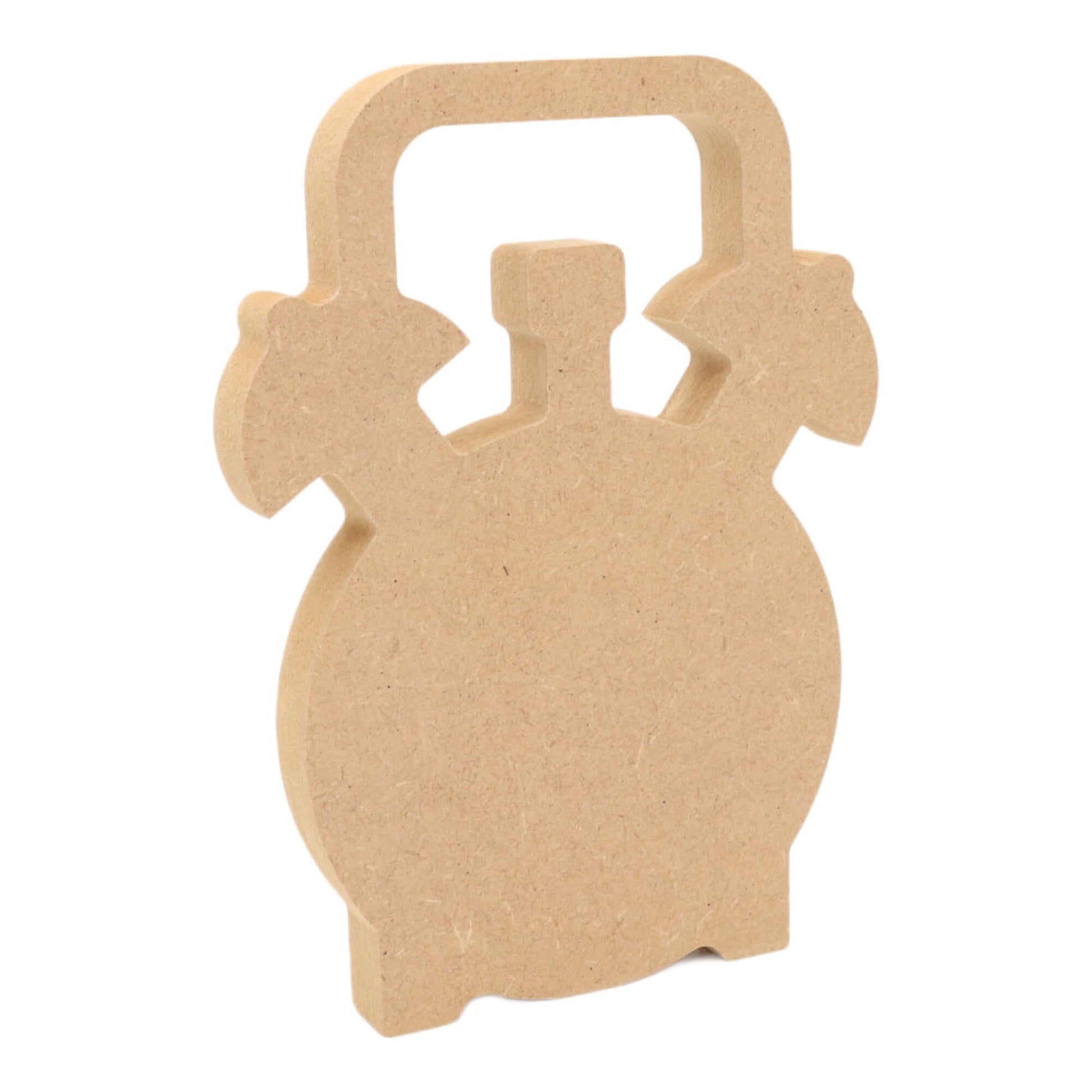 CNC routed freestanding alarm clock shapes made from MDF, quality craft shapes for DIY projects.