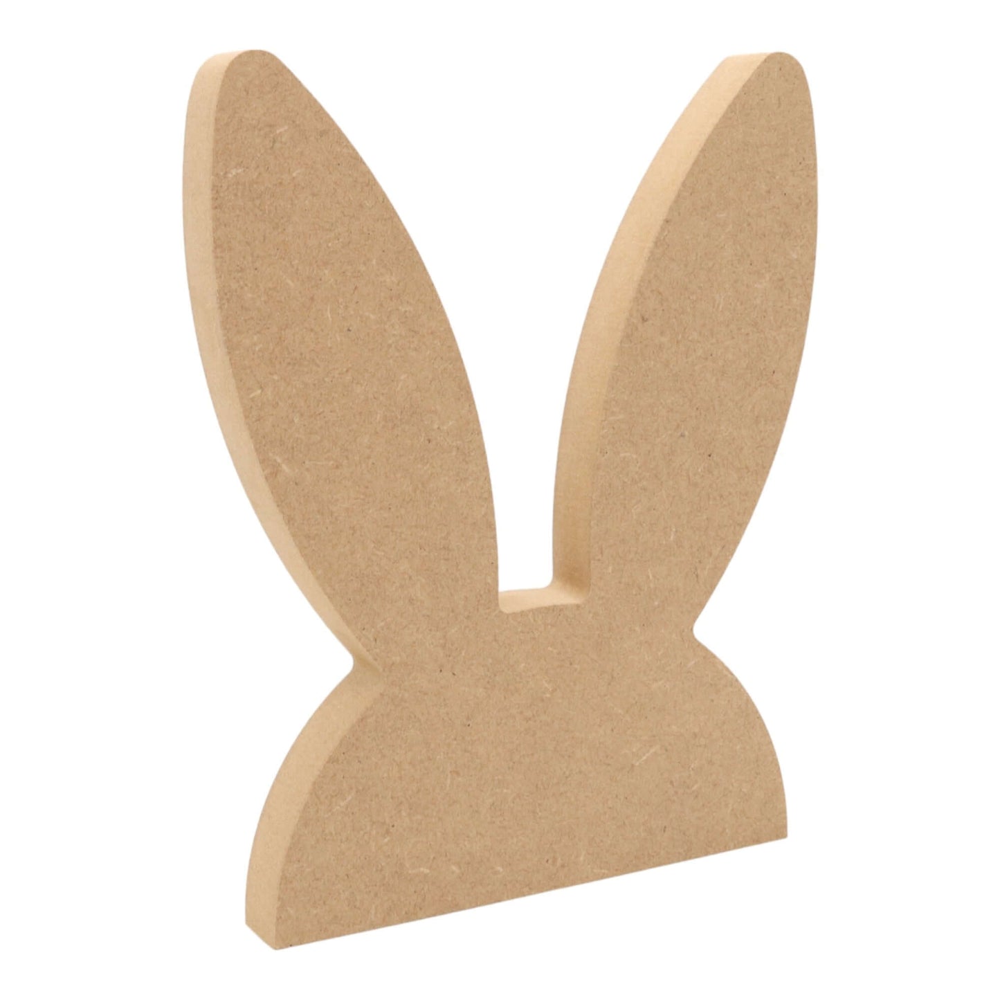 CNC routed freestanding straight bunny ears shapes made from MDF, quality craft shapes for DIY projects.