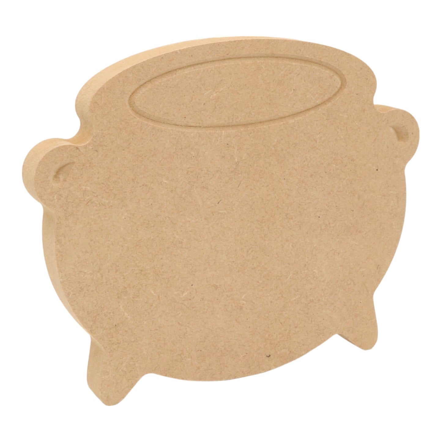 CNC routed freestanding cauldron shapes made from MDF, quality craft shapes for DIY projects.