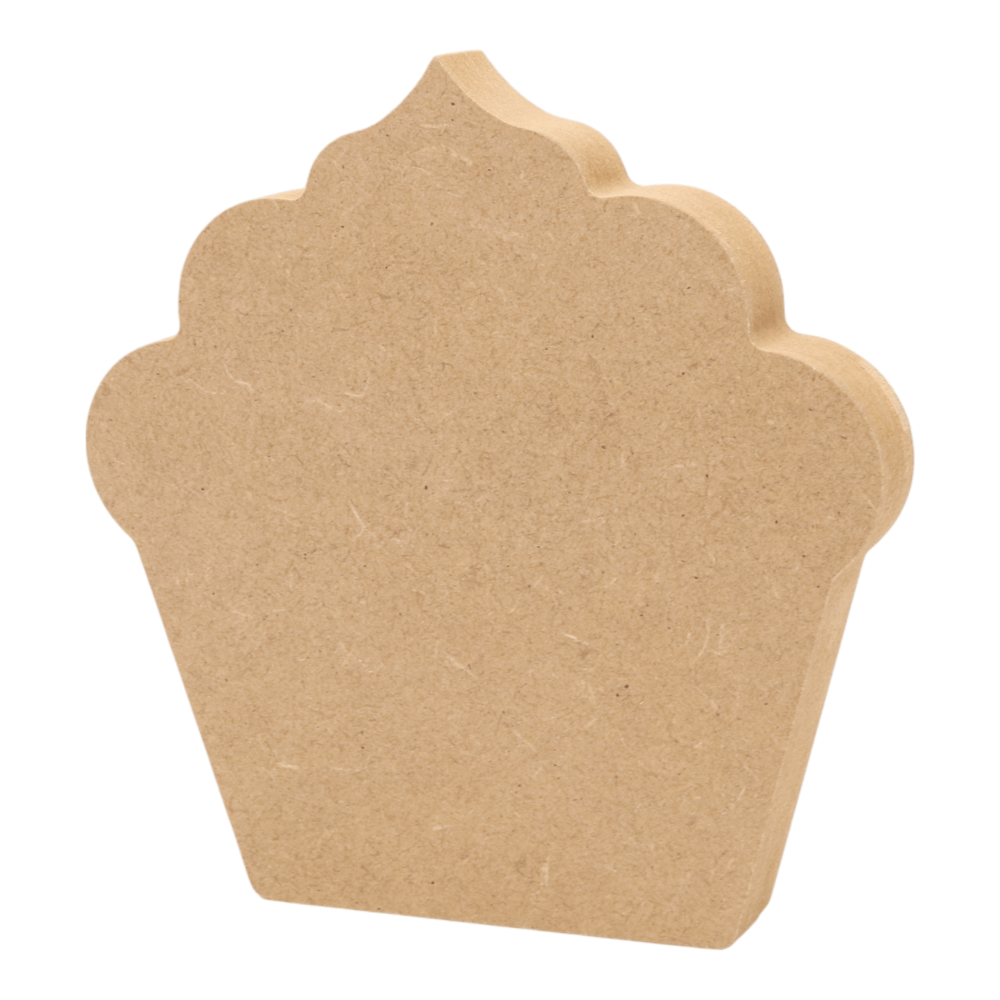CNC routed freestanding cupcake shapes made from MDF, quality craft shapes for DIY projects.
