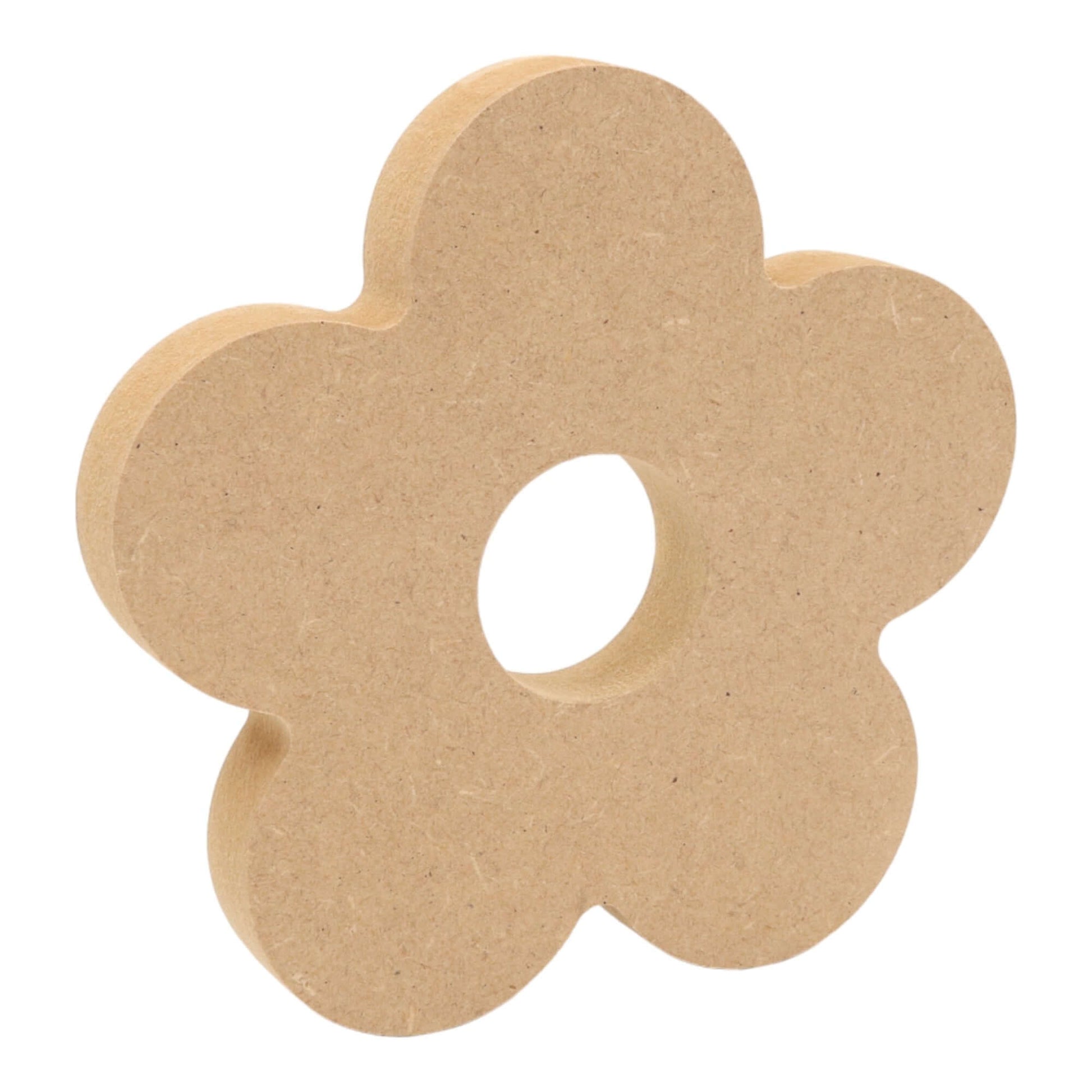 CNC routed freestanding daisy s2 shapes made from MDF, quality craft shapes for DIY projects.