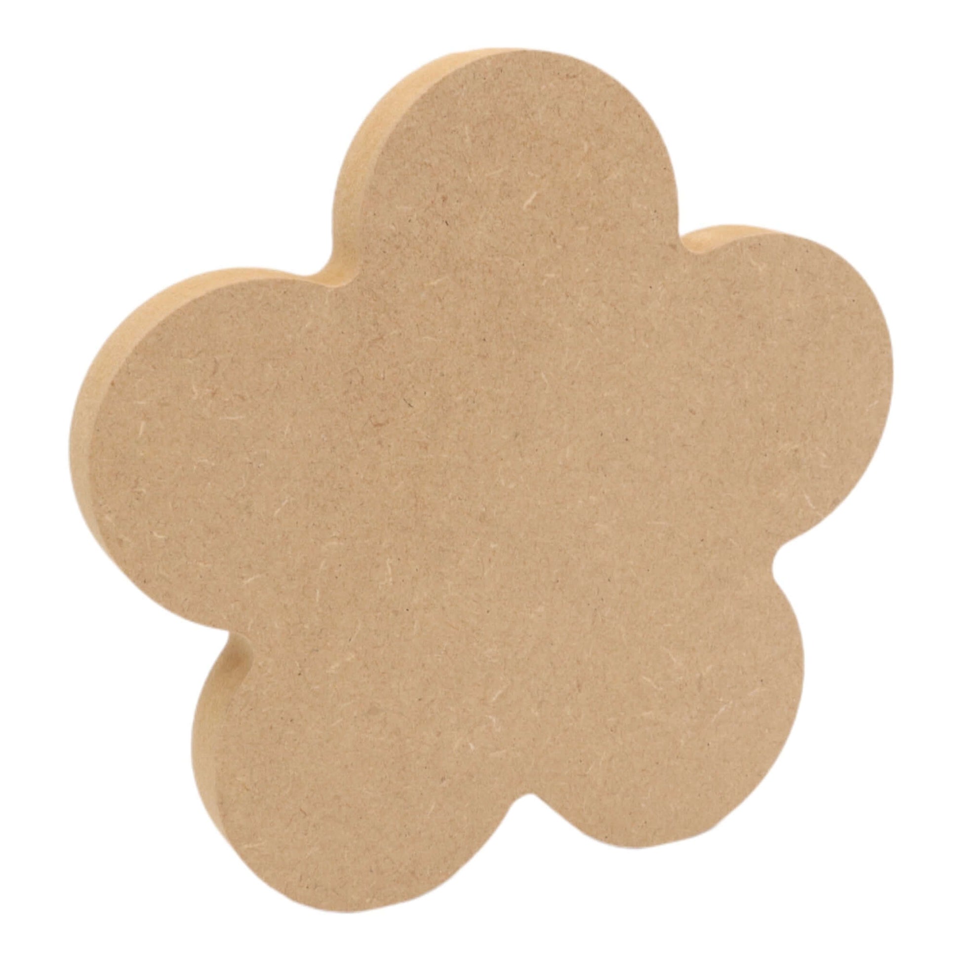 CNC routed freestanding daisy s1 shapes made from MDF, quality craft shapes for DIY projects.