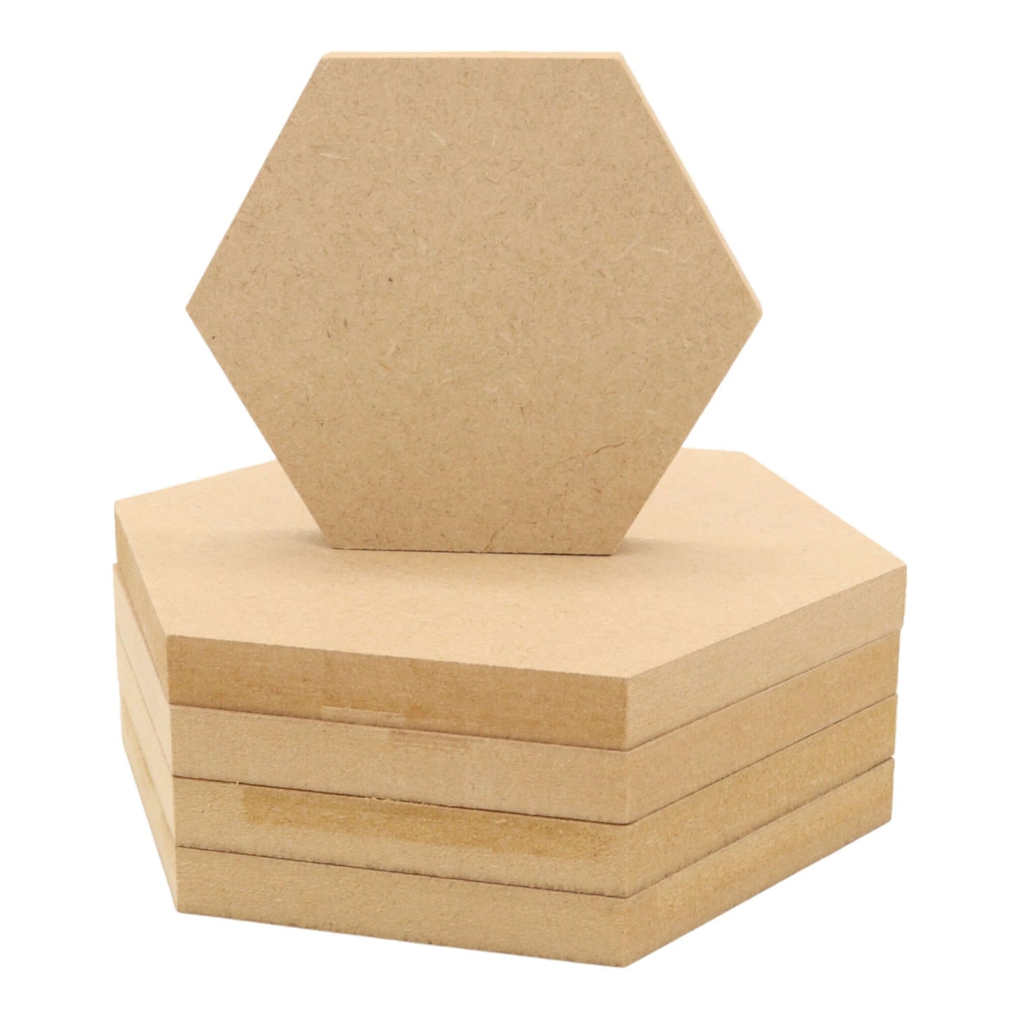 MDF Hexagon Shape Square Edge
