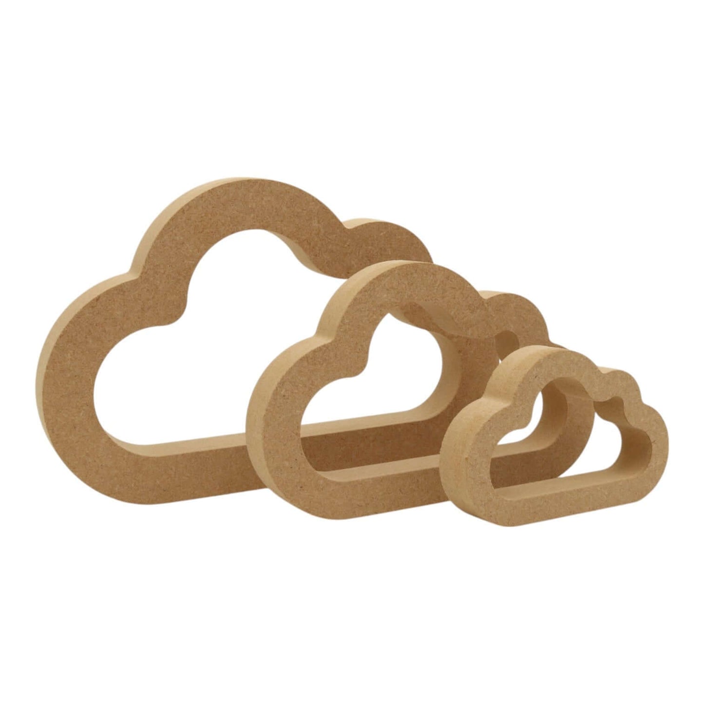 MDF Freestanding Hollow Cloud Shape (Style 2)
