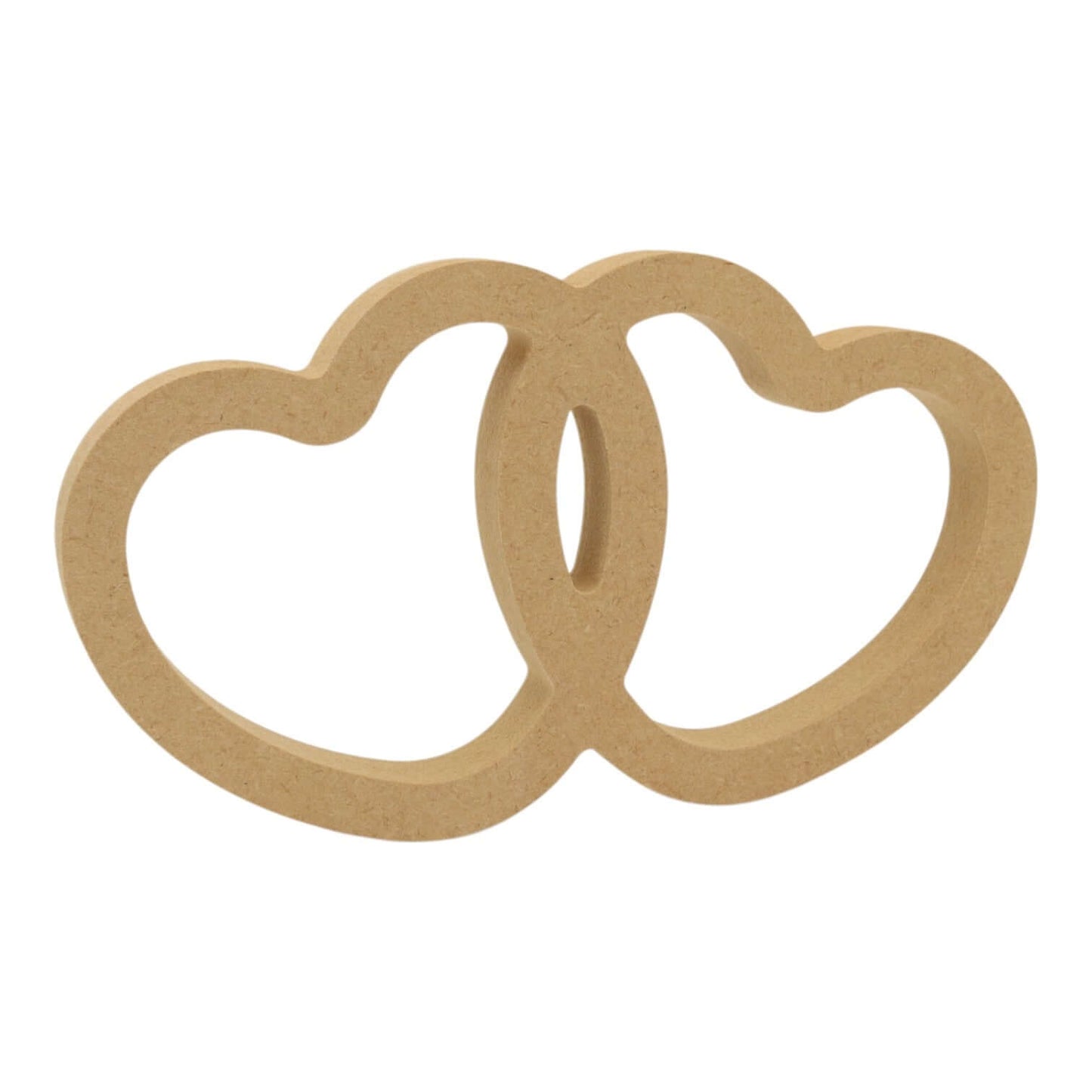 MDF Freestanding Hollow Double Heart Shape (Style 4)