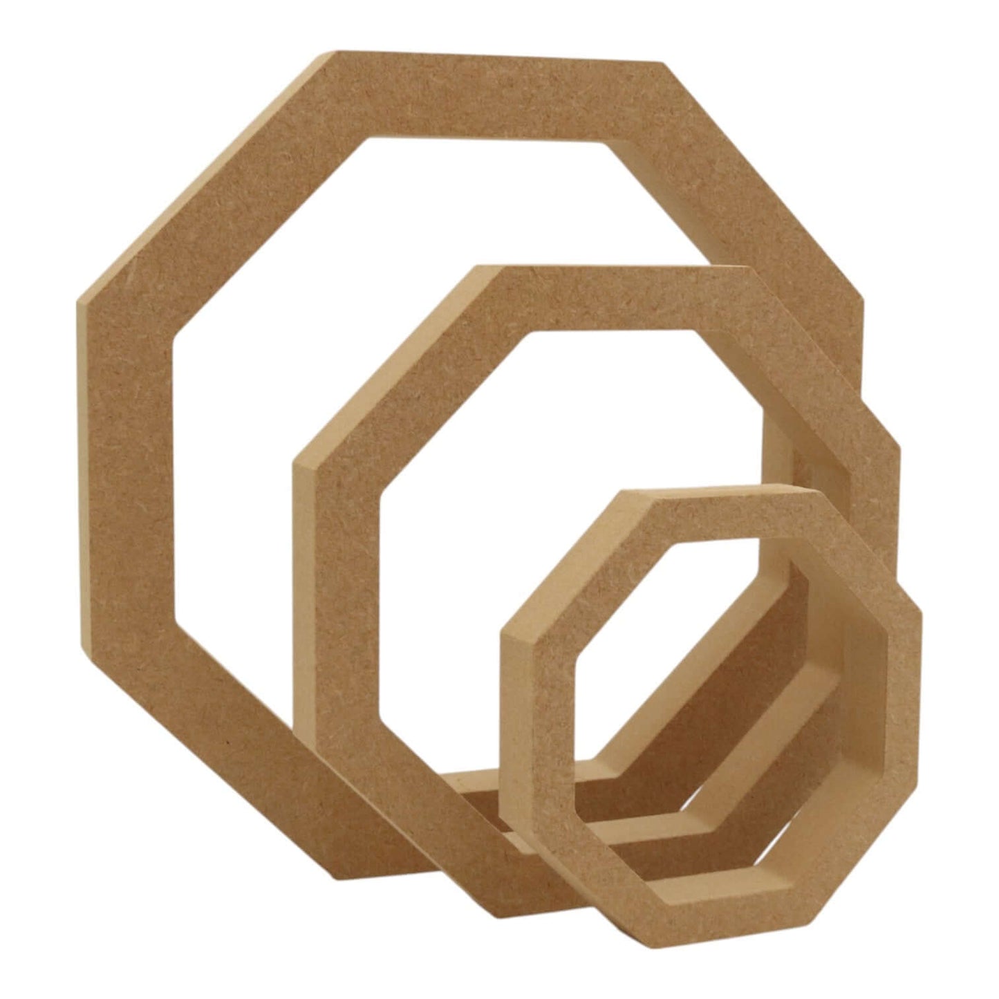 MDF Freestanding Hollow Octagon Shape