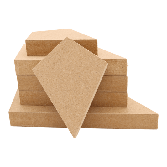 CNC routed kite shapes made from MDF, quality craft shapes for DIY projects.