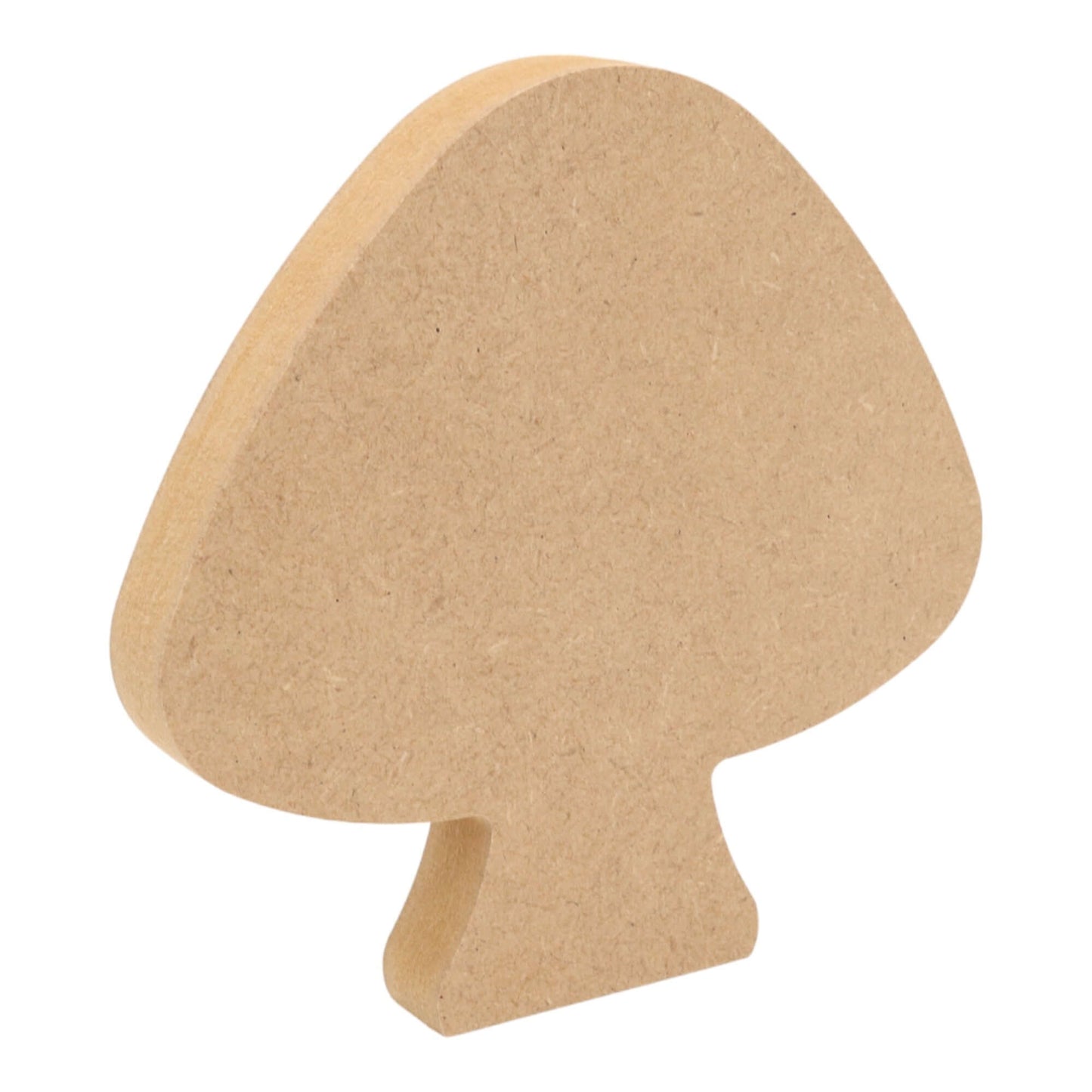 CNC routed freestanding mushroom shapes made from MDF, quality craft shapes for DIY projects.