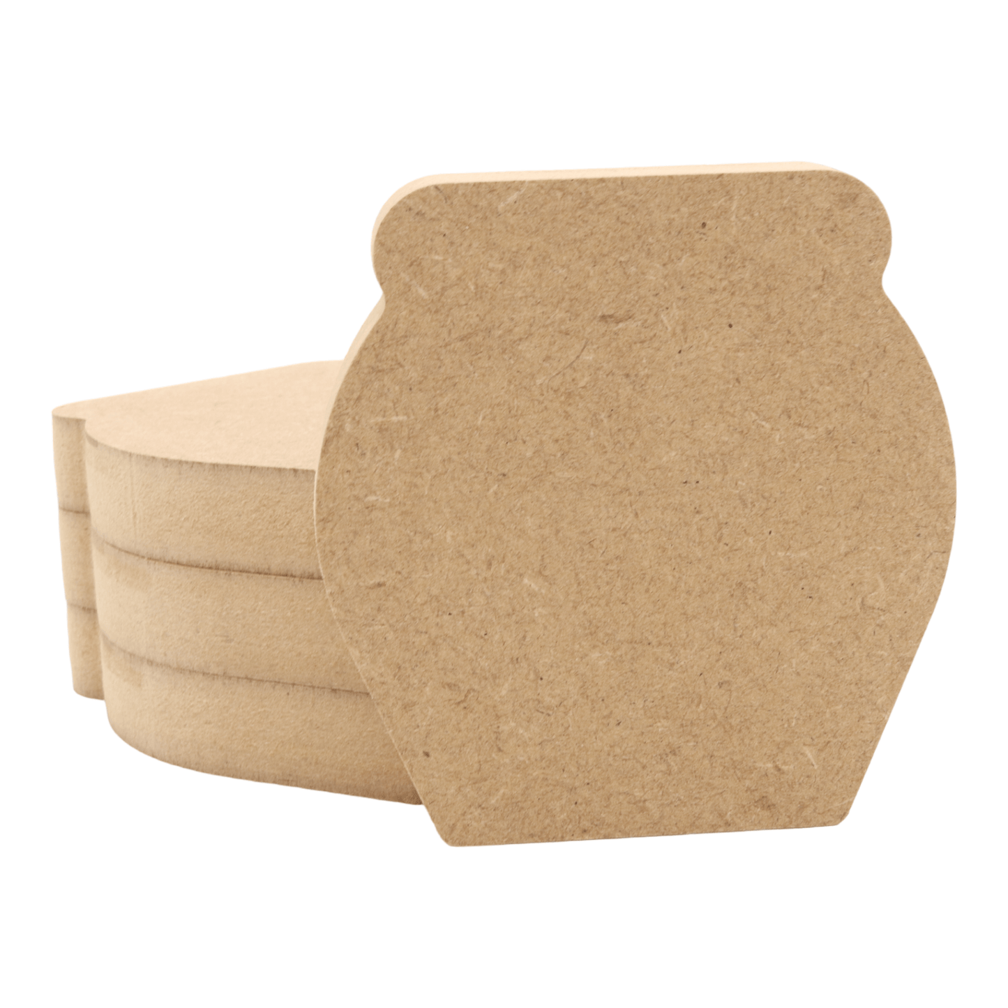 CNC routed freestanding honey pot shapes made from MDF, quality craft shapes for DIY projects.