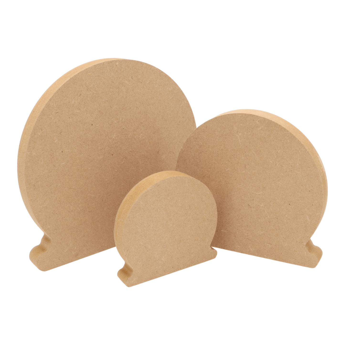 CNC routed freestanding snow globe s1 shapes made from MDF, quality craft shapes for DIY projects.