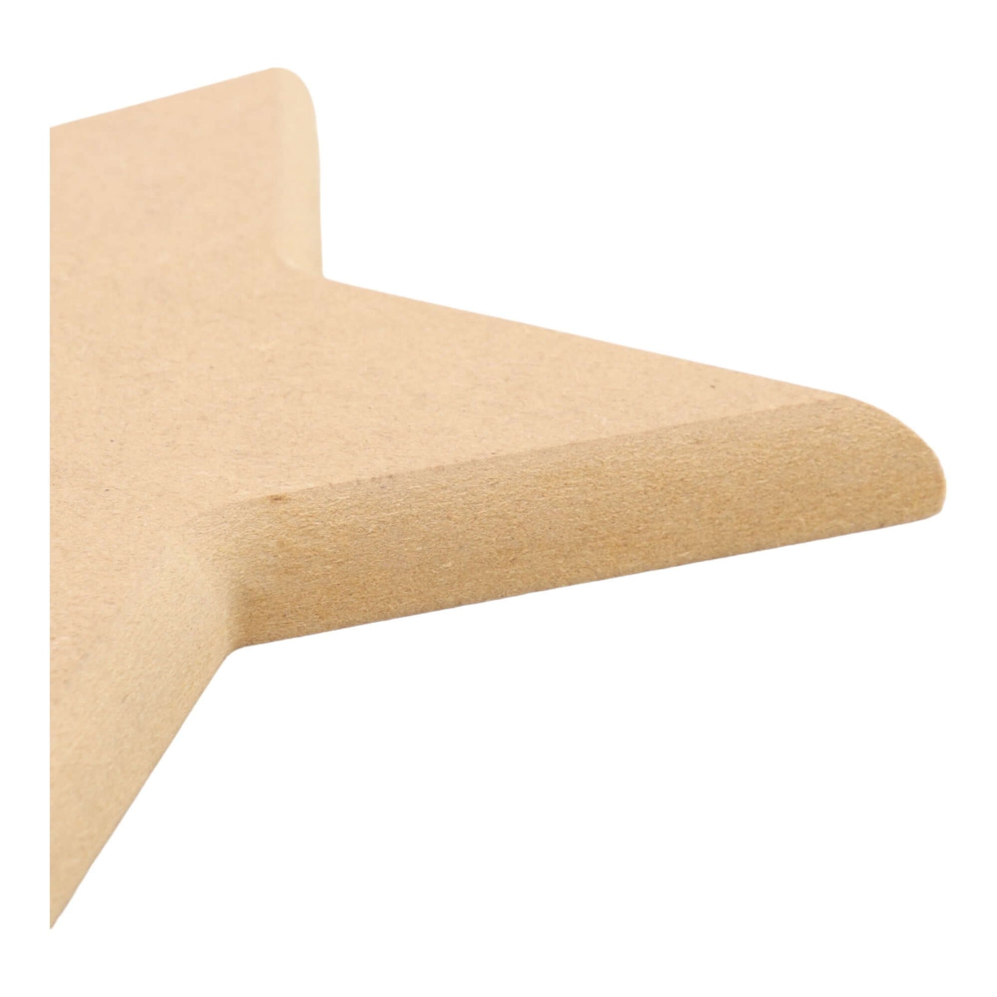 CNC routed star shapes made from MDF with a round edge, quality craft shapes for DIY projects.
