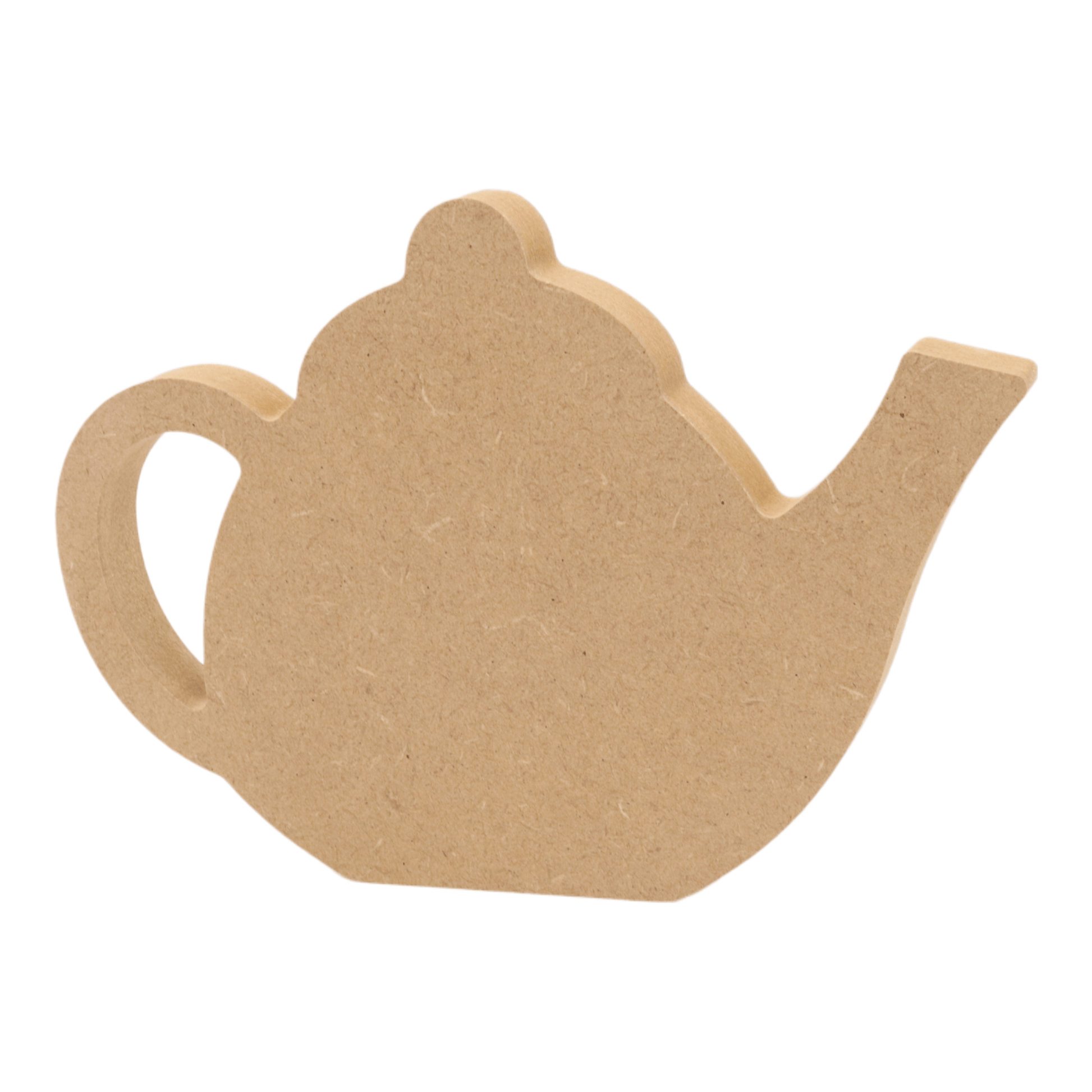 CNC routed freestanding tea pot shapes made from MDF, quality craft shapes for DIY projects.
