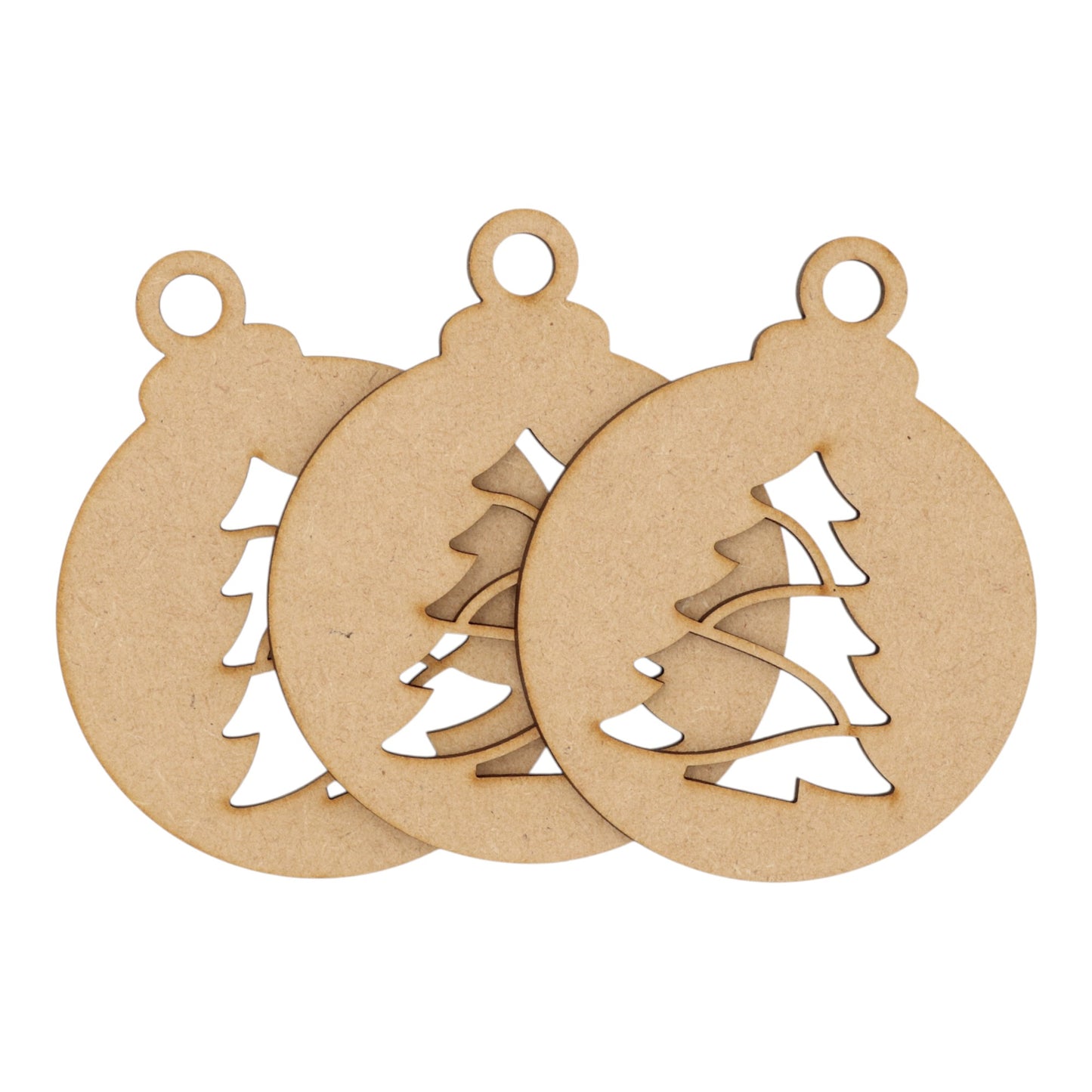 Wooden MDF Christmas Bauble Style 11