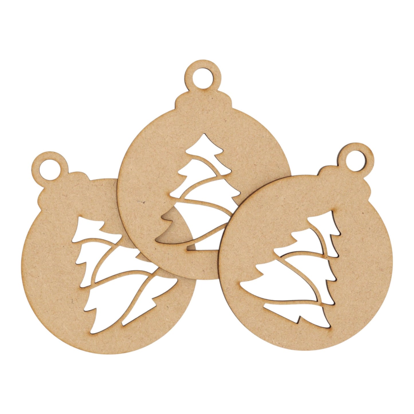 Wooden MDF Christmas Bauble Style 11