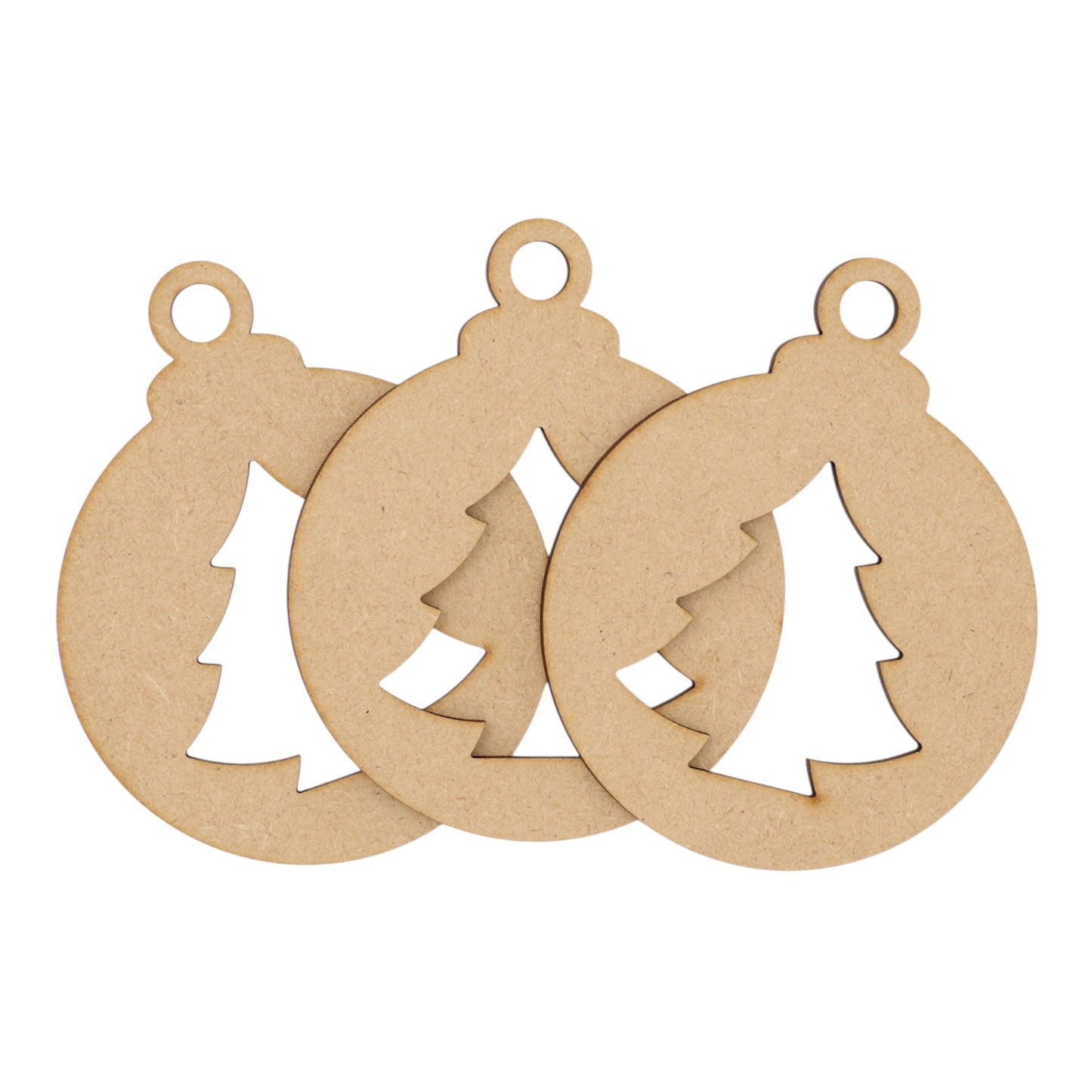 Wooden MDF Christmas Bauble Style 14