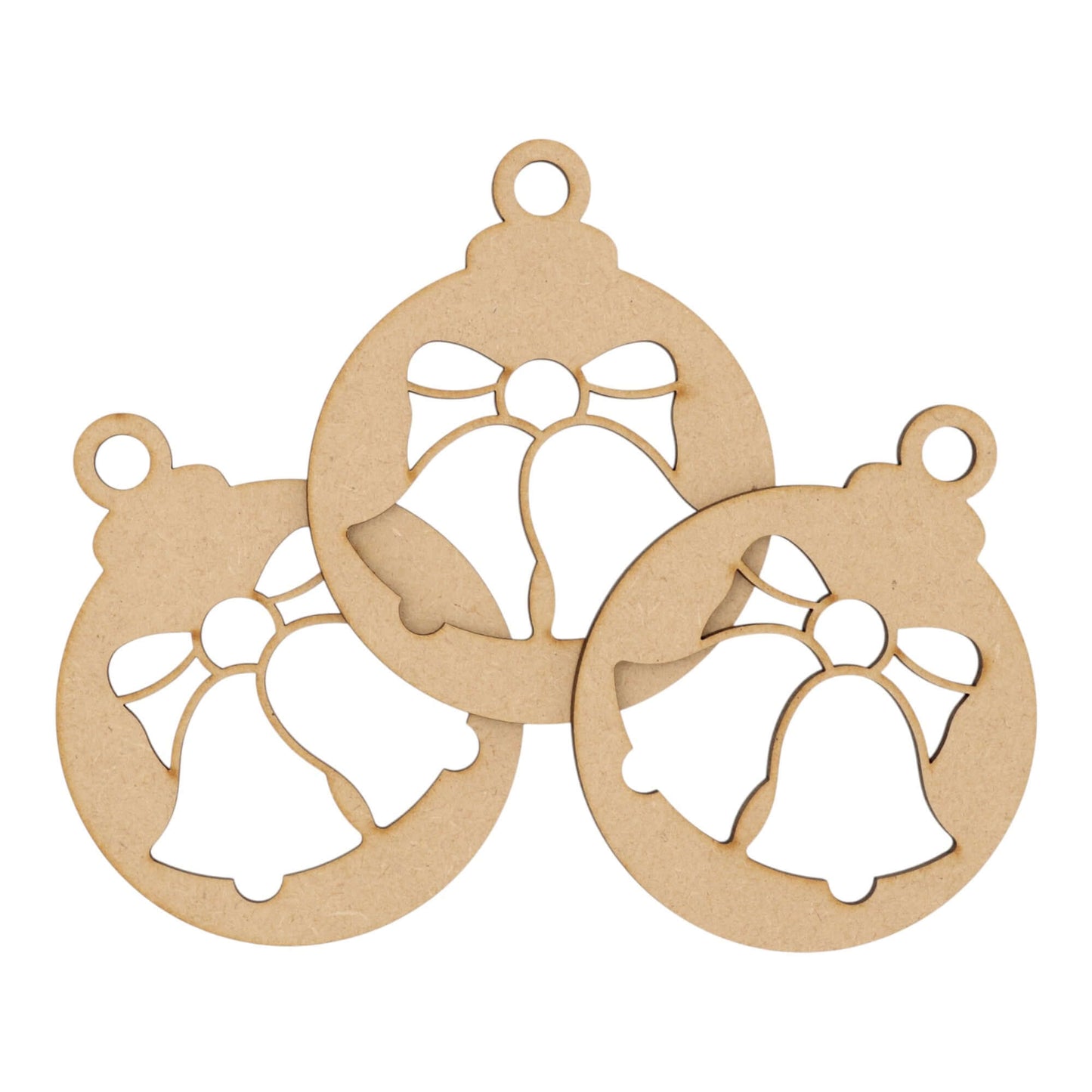 Wooden MDF Christmas Bauble Style 8