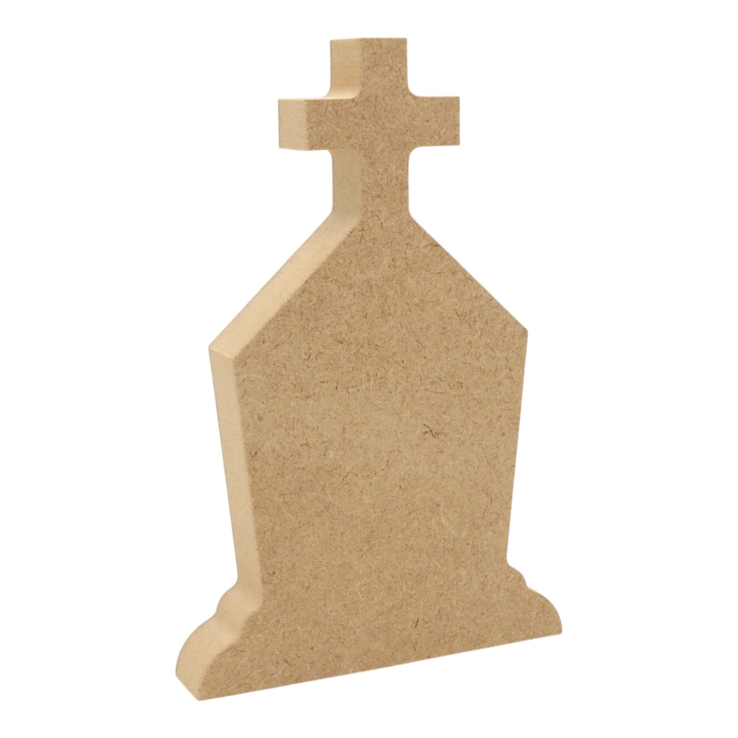 MDF Freestanding Gravestone (style 2) made of 18mm MDF, perfect for Halloween crafting projects.