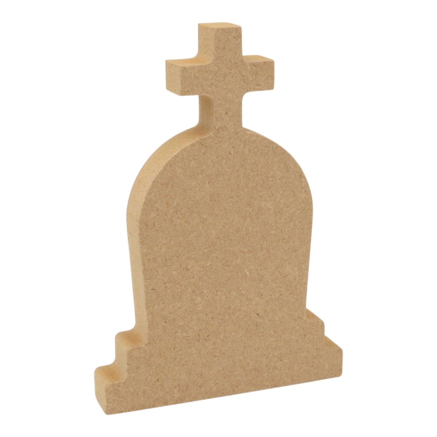MDF Freestanding Gravestone (style 3) made from 18mm MDF, perfect for Halloween craft projects.