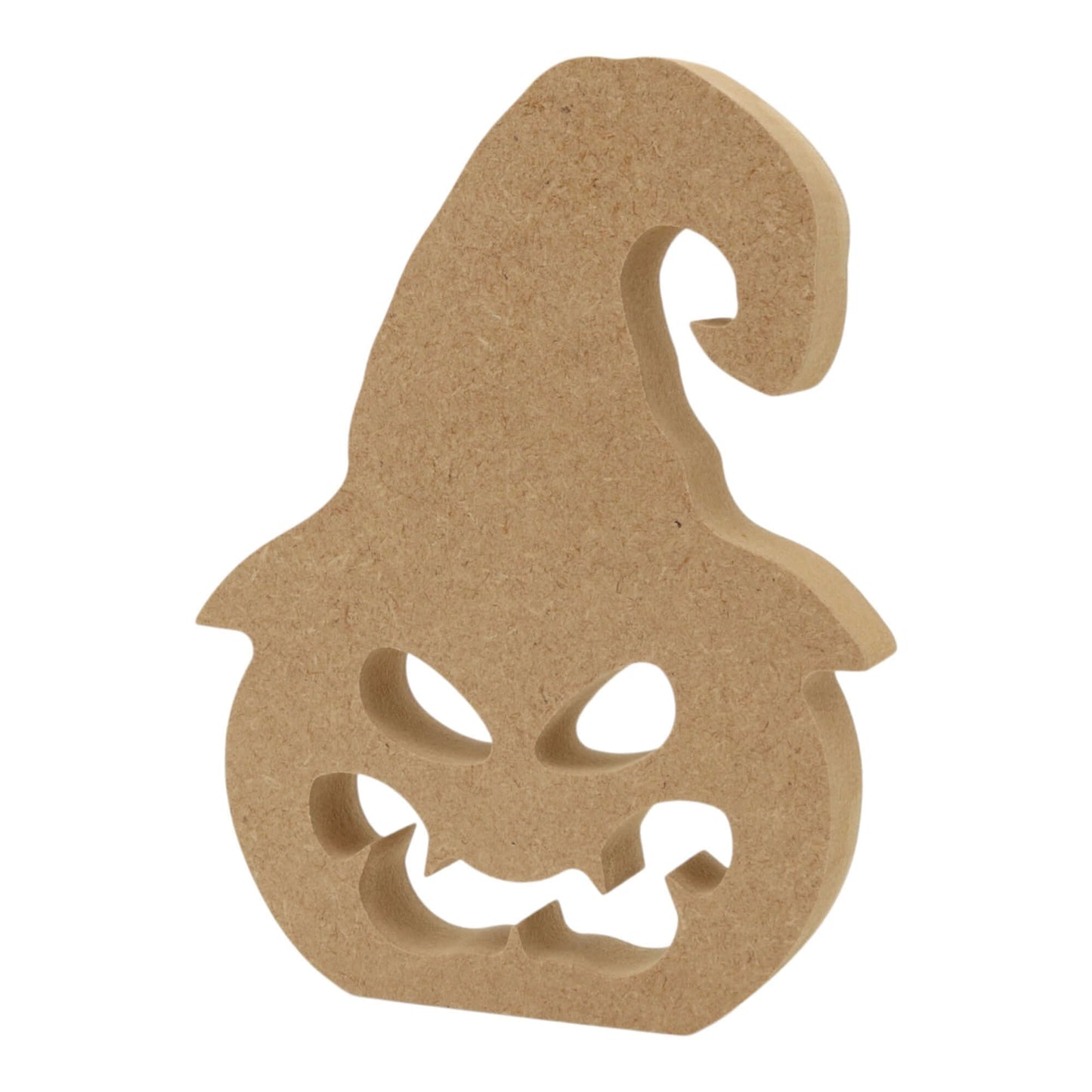 MDF Freestanding Pumpkin Witches Hat made of 18mm MDF, perfect for Halloween craft projects.