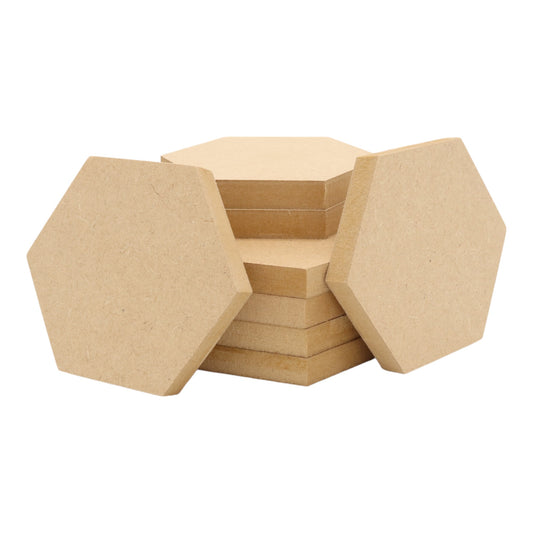 MDF Hexagon Shape Square Edge