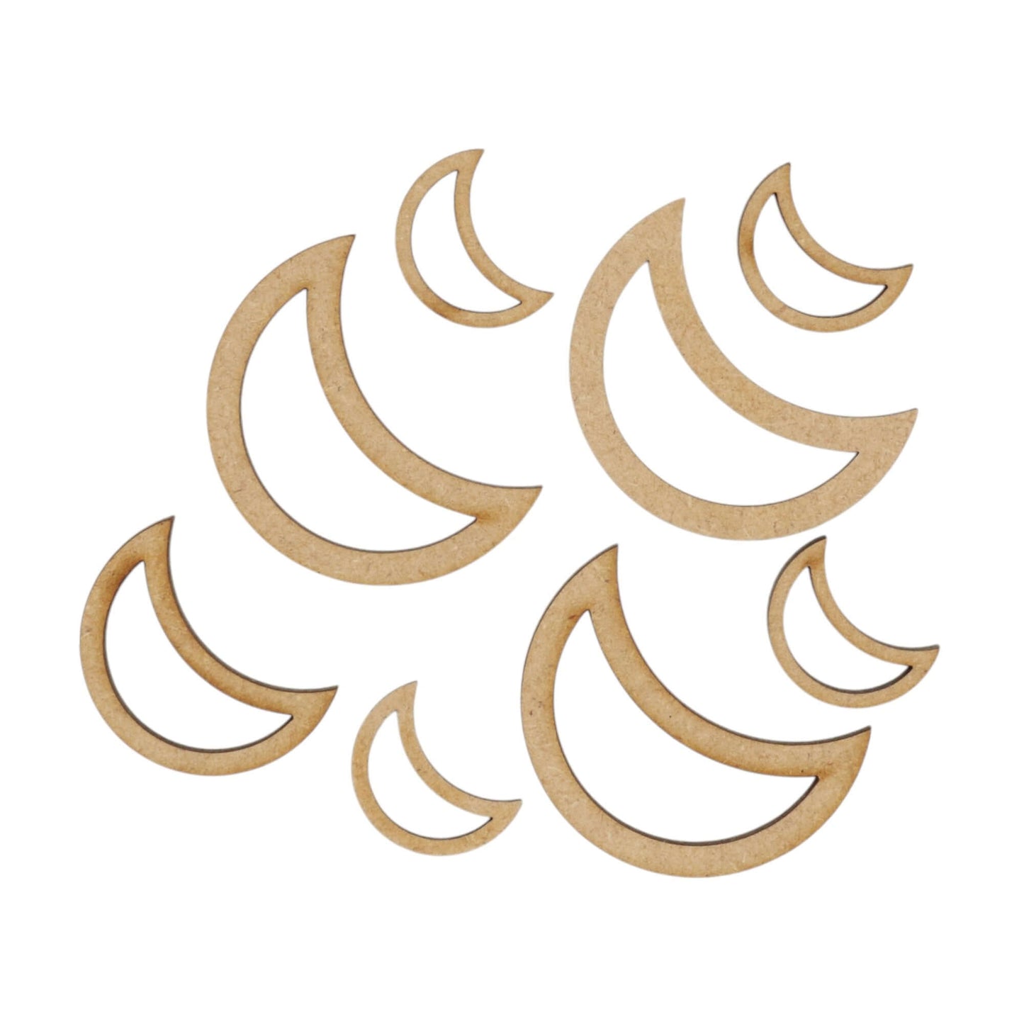 MDF Hollow Crescent Moon