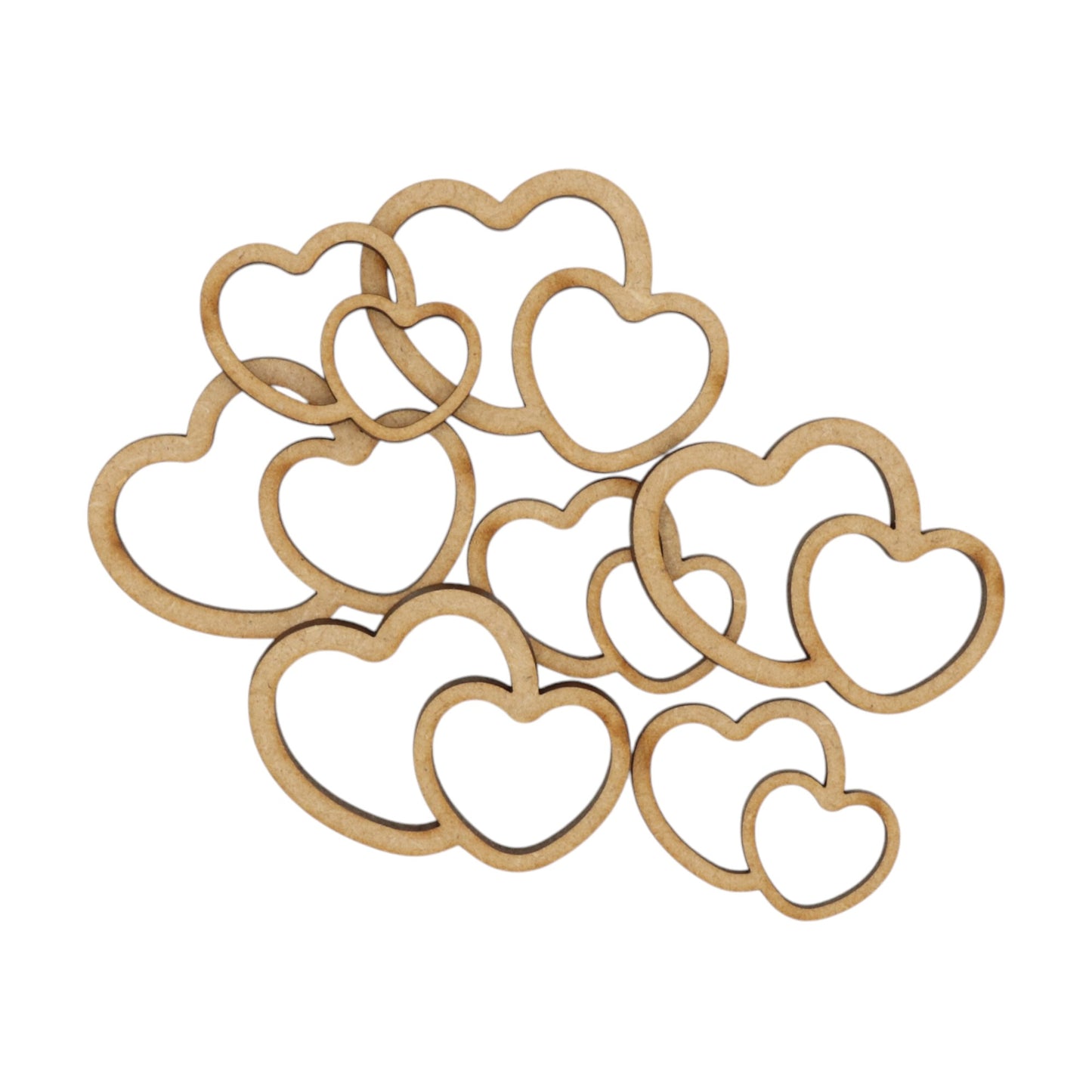 MDF Hollow Double Heart S5