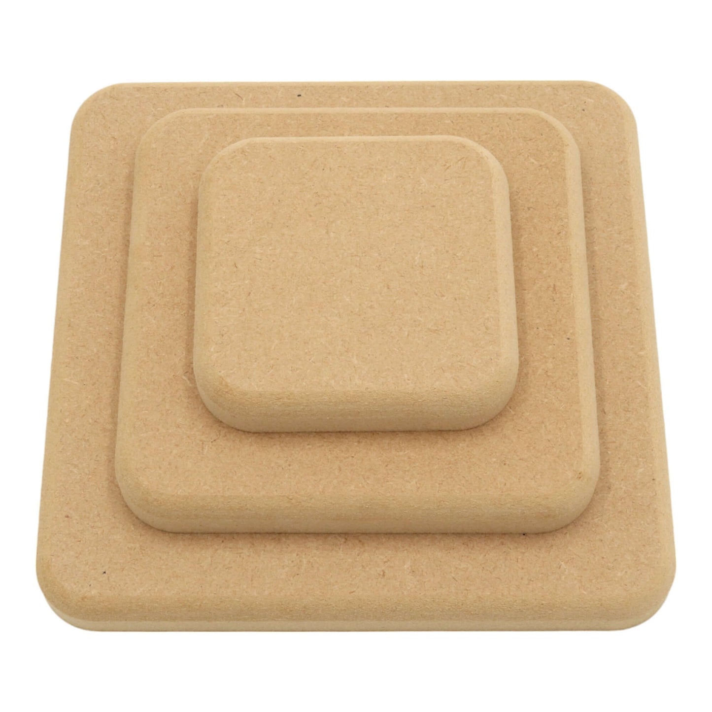 MDF Square Shape / Rounded Corners - Round Top Edge