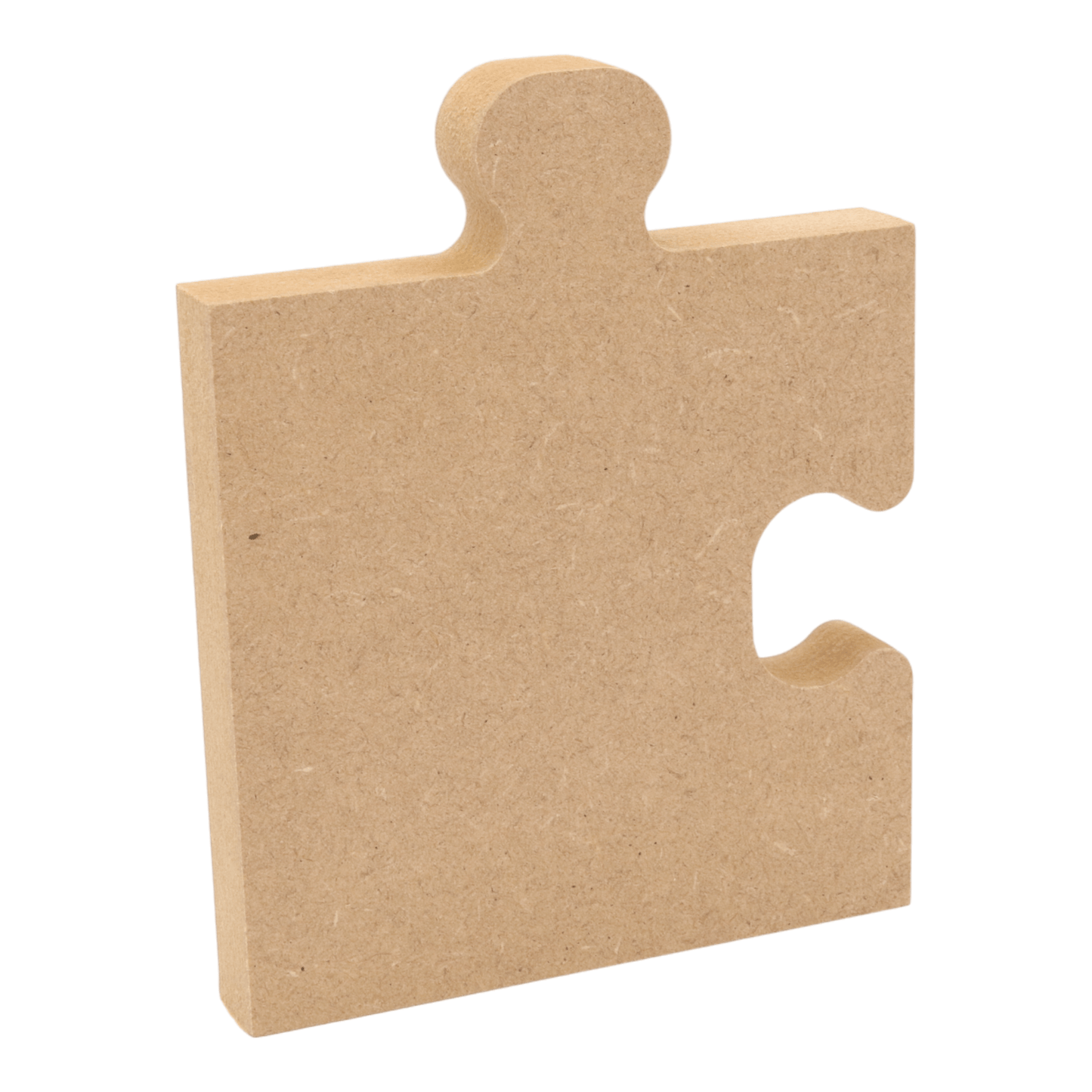 CNC routed freestanding corner puzzle piece shapes made from MDF, quality craft shapes for DIY projects.