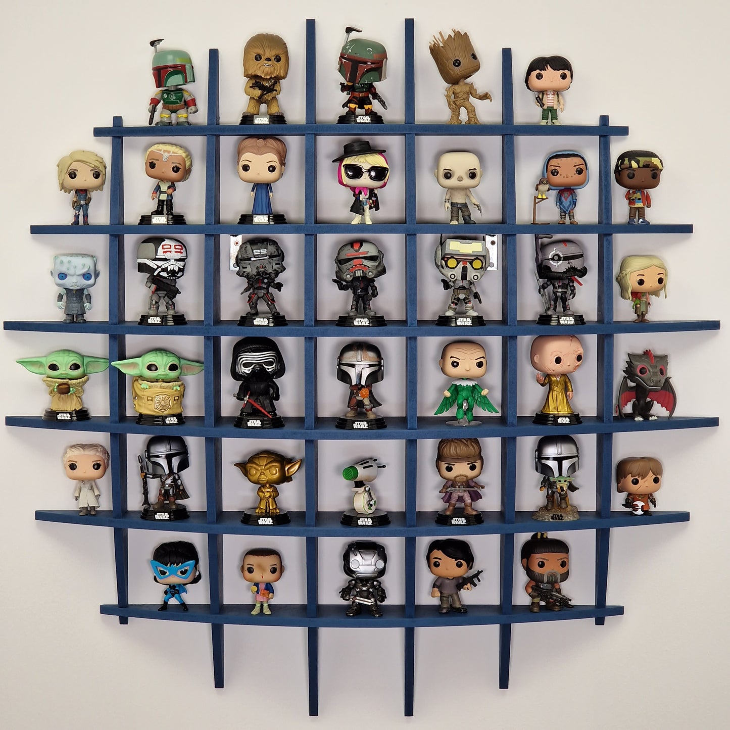 Funko Pop Round Spherical Wall Display Shelf MDF