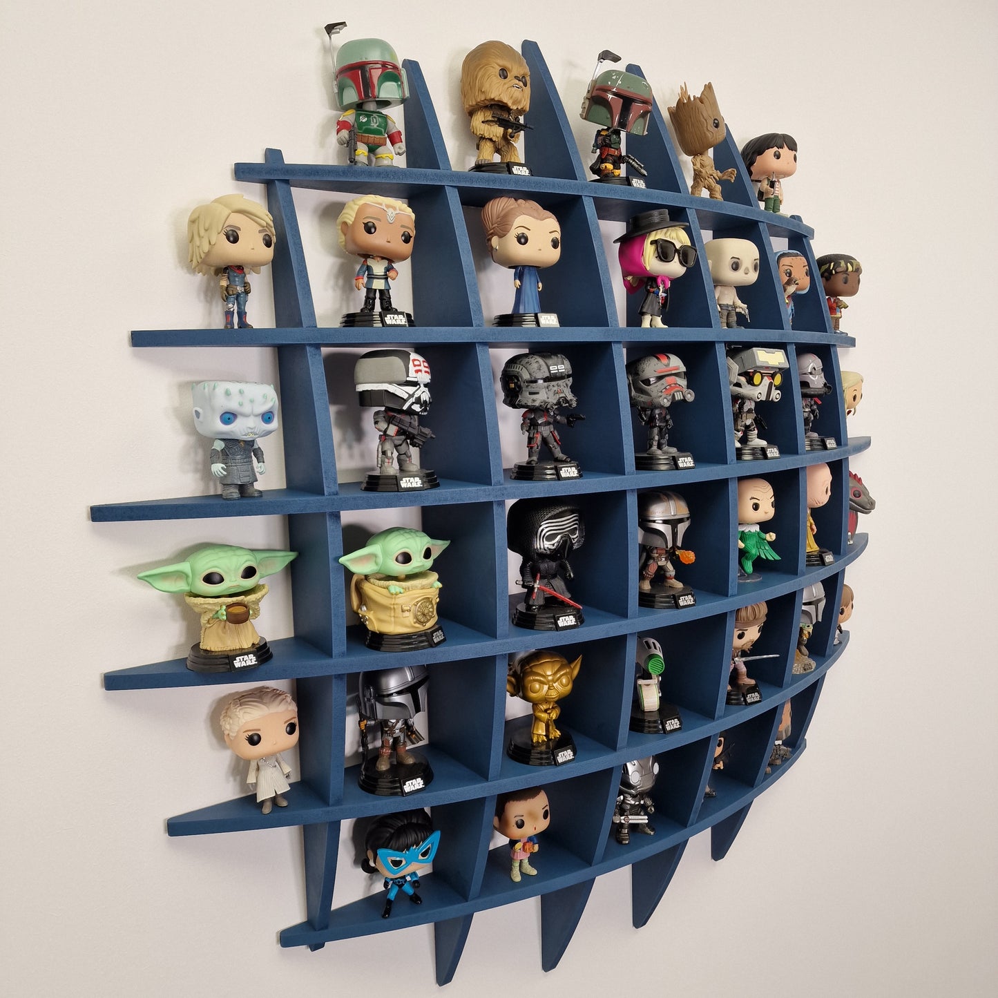 Funko Pop Round Spherical Wall Display Shelf MDF