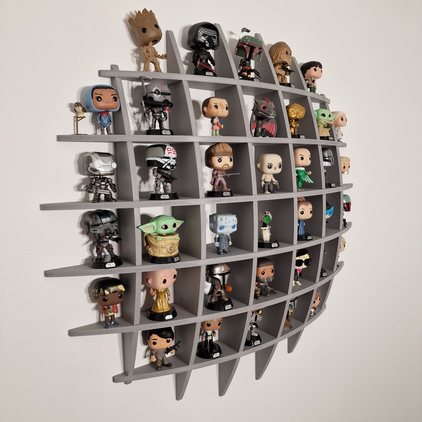 Funko Pop Round Spherical Wall Display Shelf MDF