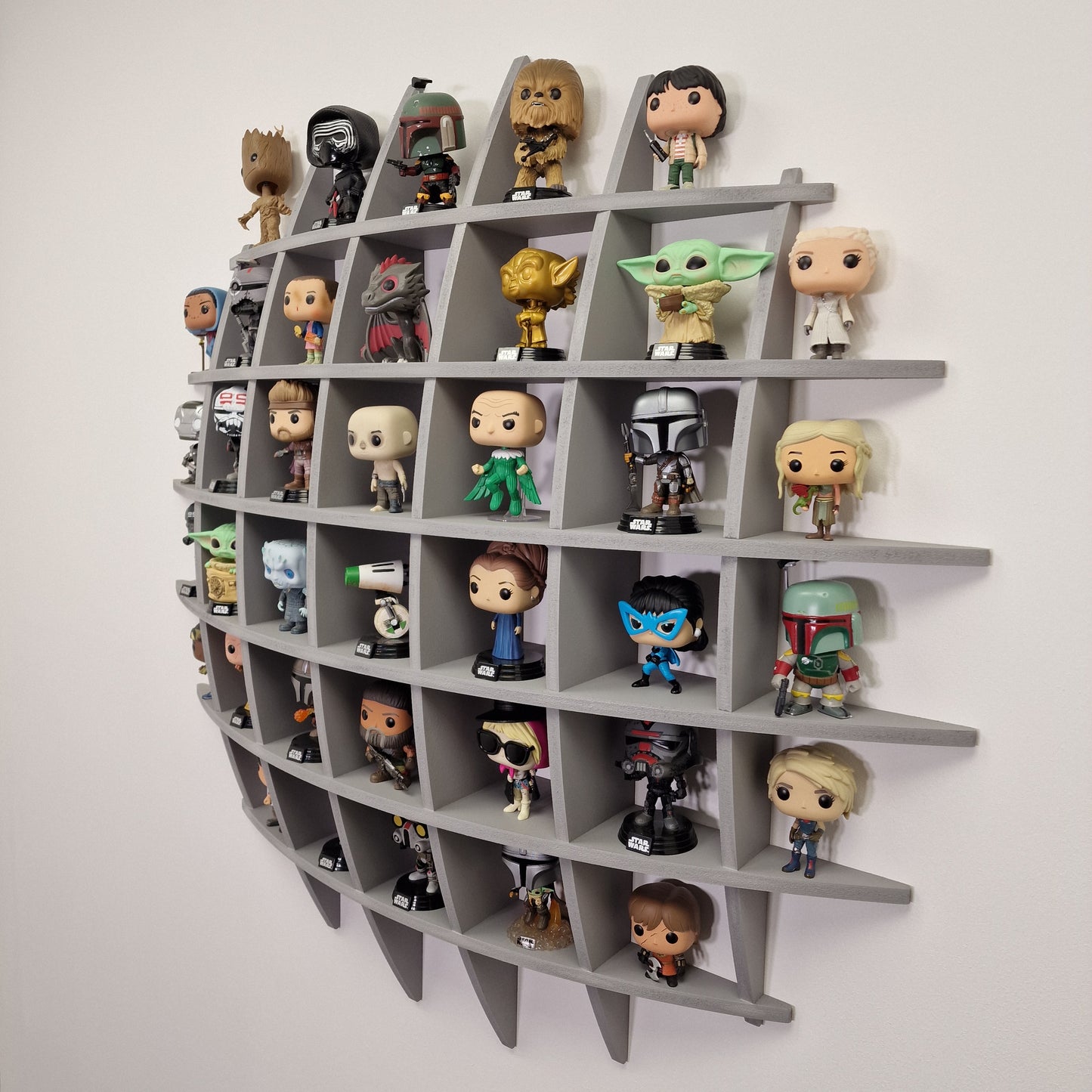 Funko Pop Round Spherical Wall Display Shelf MDF