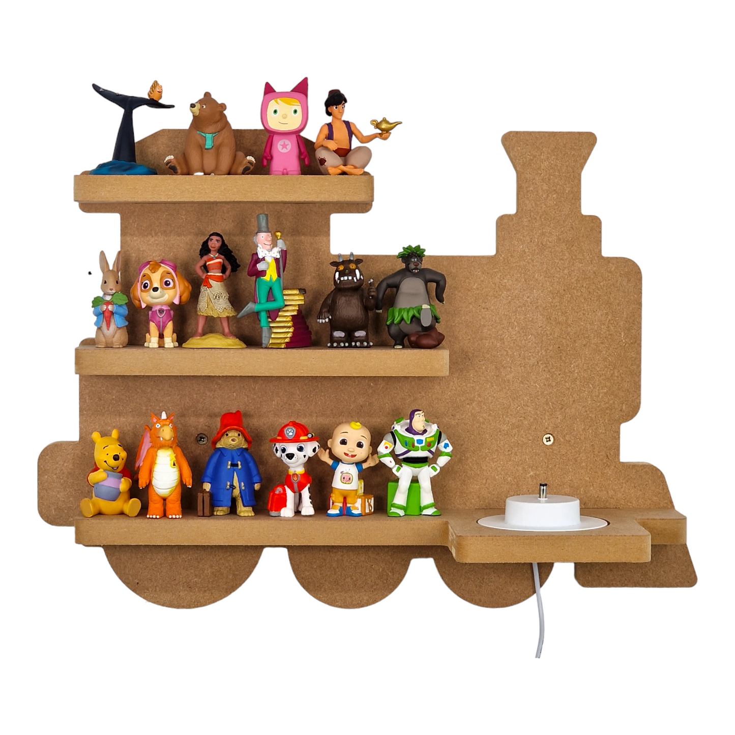 Train Shaped Tonie Shelf, Suitable for Toniebox & Tonie Storage