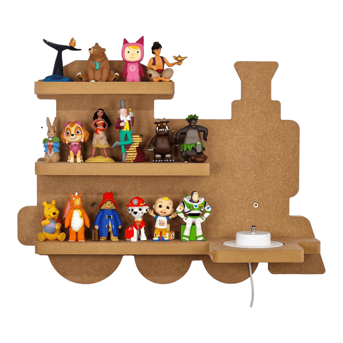 Train Shape Storage Box Train Shaped Tonie Shelf – DoodleTech