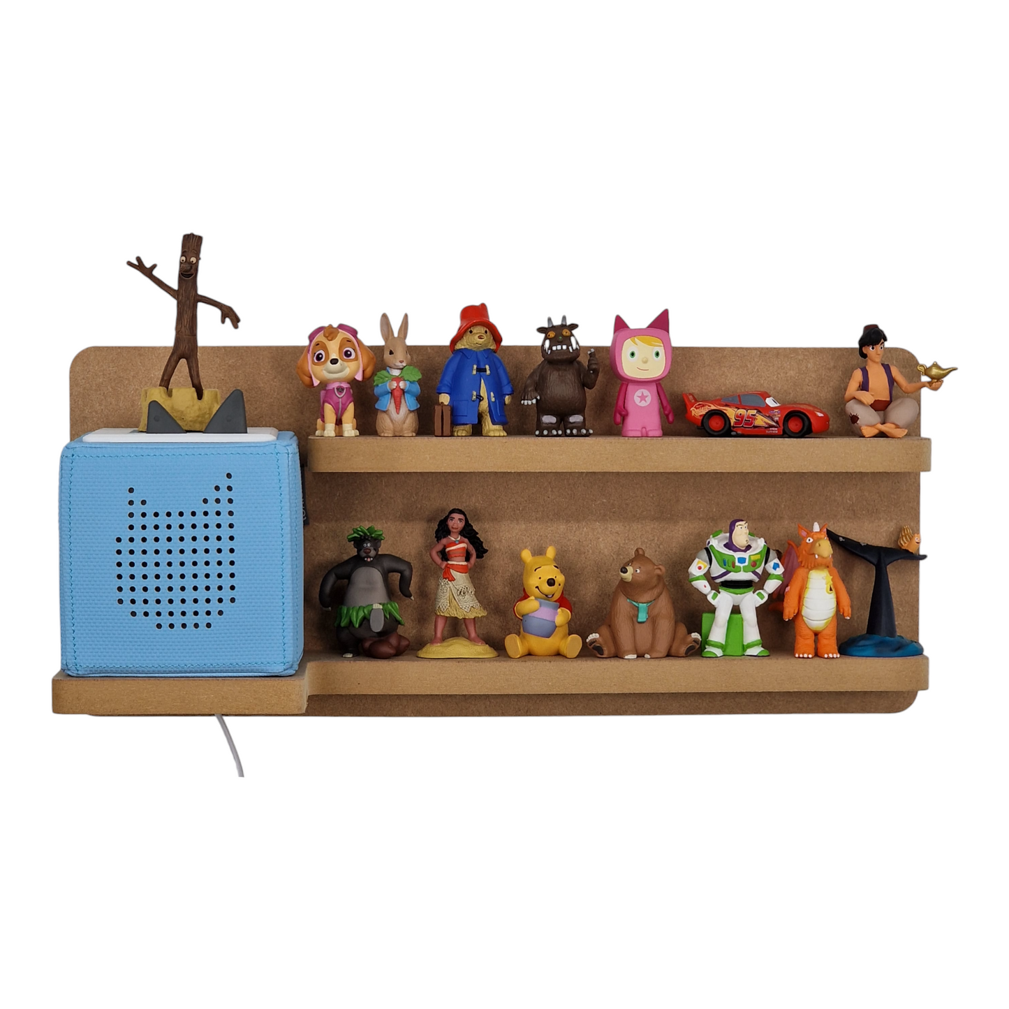 Small Rectangular Tonie Shelf, Suitable for Toniebox & Tonie Storage