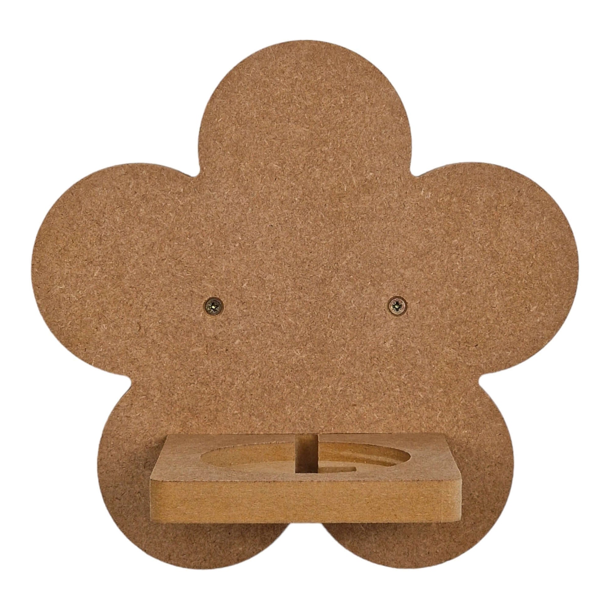 Daisy shaped display shelf for Toniebox, featuring one large MDF bracket for Tonie box storage.