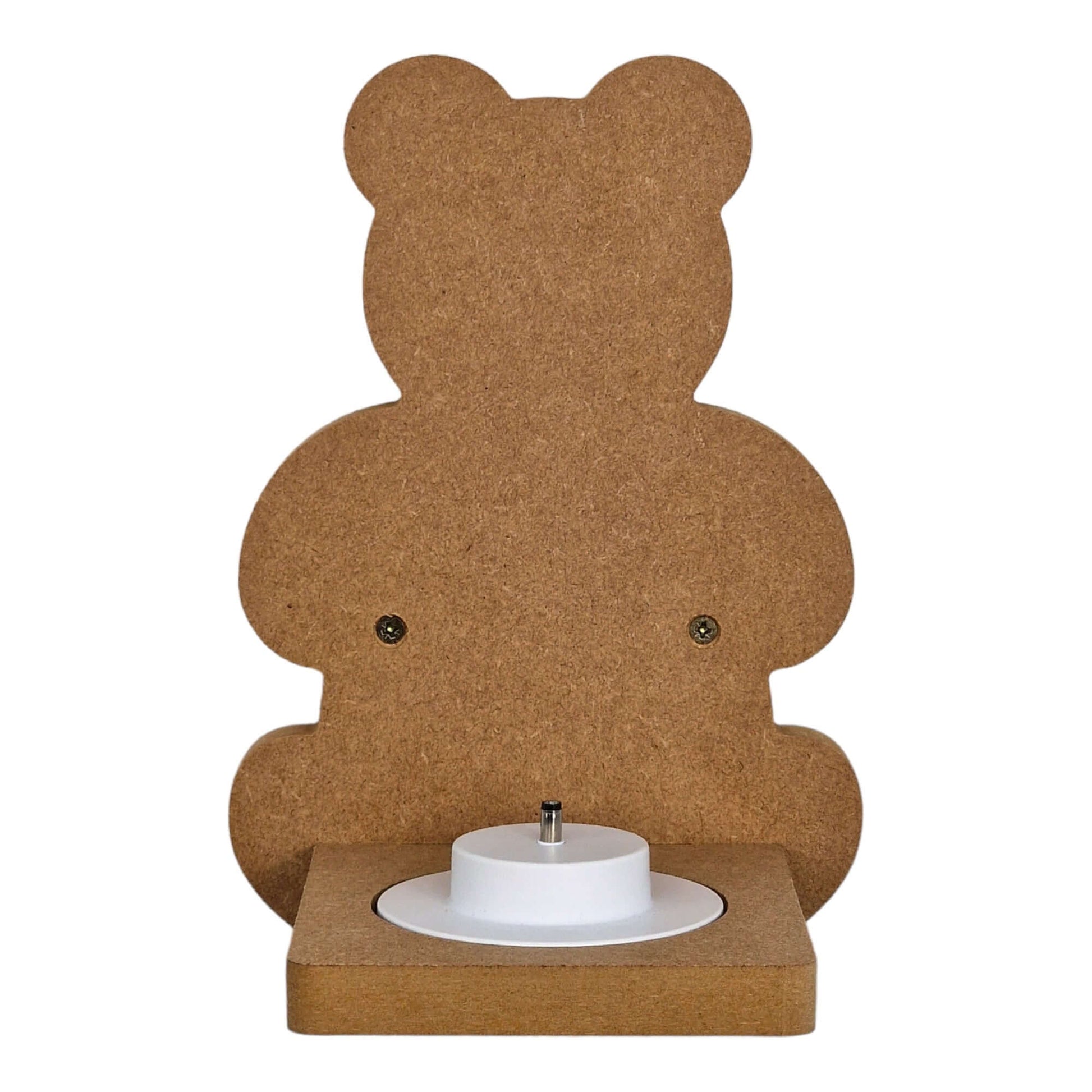 Teddy Bear shaped display shelf for Toniebox, featuring one large MDF bracket for Tonie box storage.