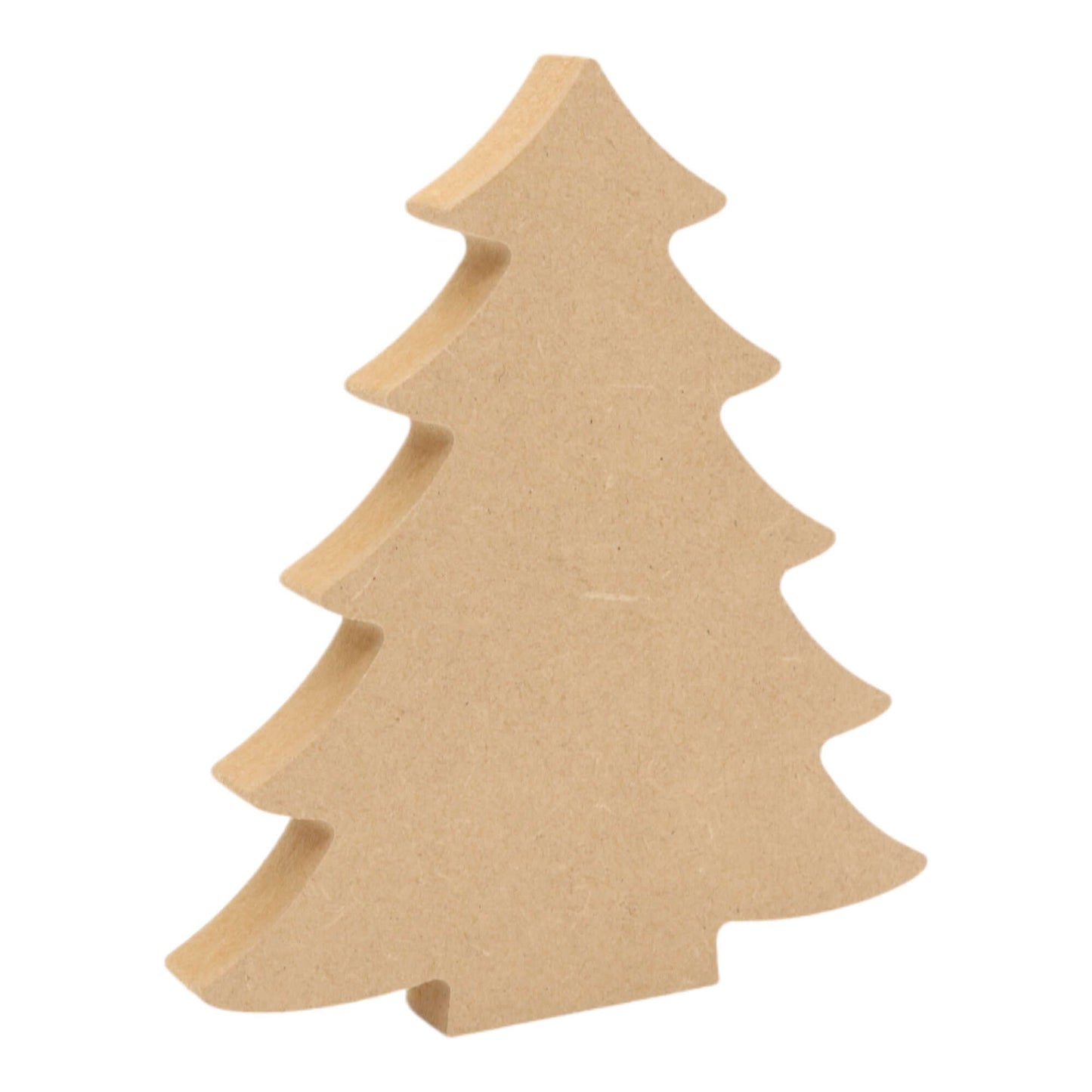 CNC routed freestanding Christmas tree s2 shapes made from MDF, quality craft shapes for DIY projects.