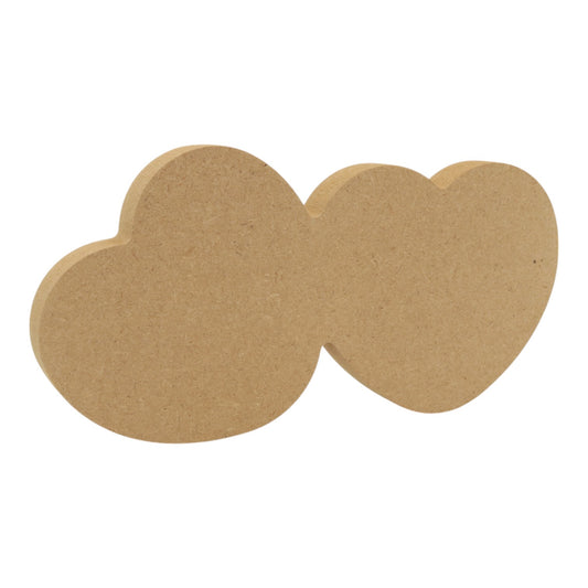 MDF Freestanding Double Heart Shape (Style 3)