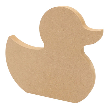 CNC routed freestanding duck shapes made from MDF, quality craft shapes for DIY projects.